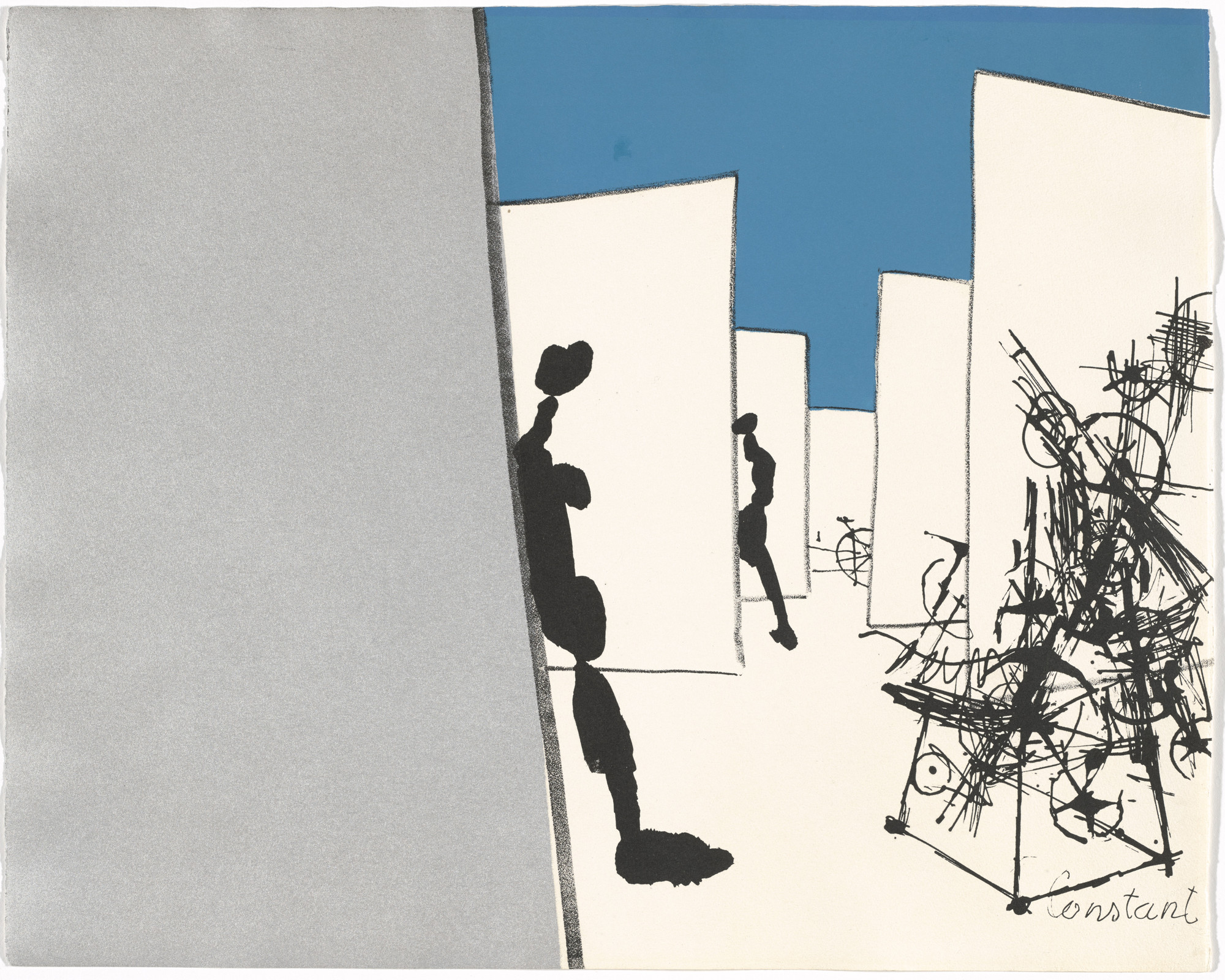 Constant (Constant Anton Nieuwenhuys). Untitled from Labyrismen