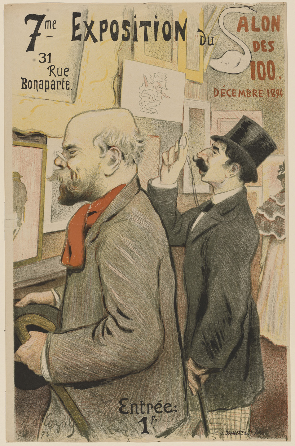Cazals. 7eme Exposition du Salon des 100, Décembre 1894. 1894