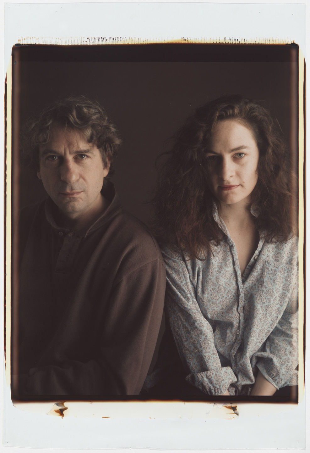 Timothy Greenfield-Sanders. William Wegman and Annette Lemieux. March 1988