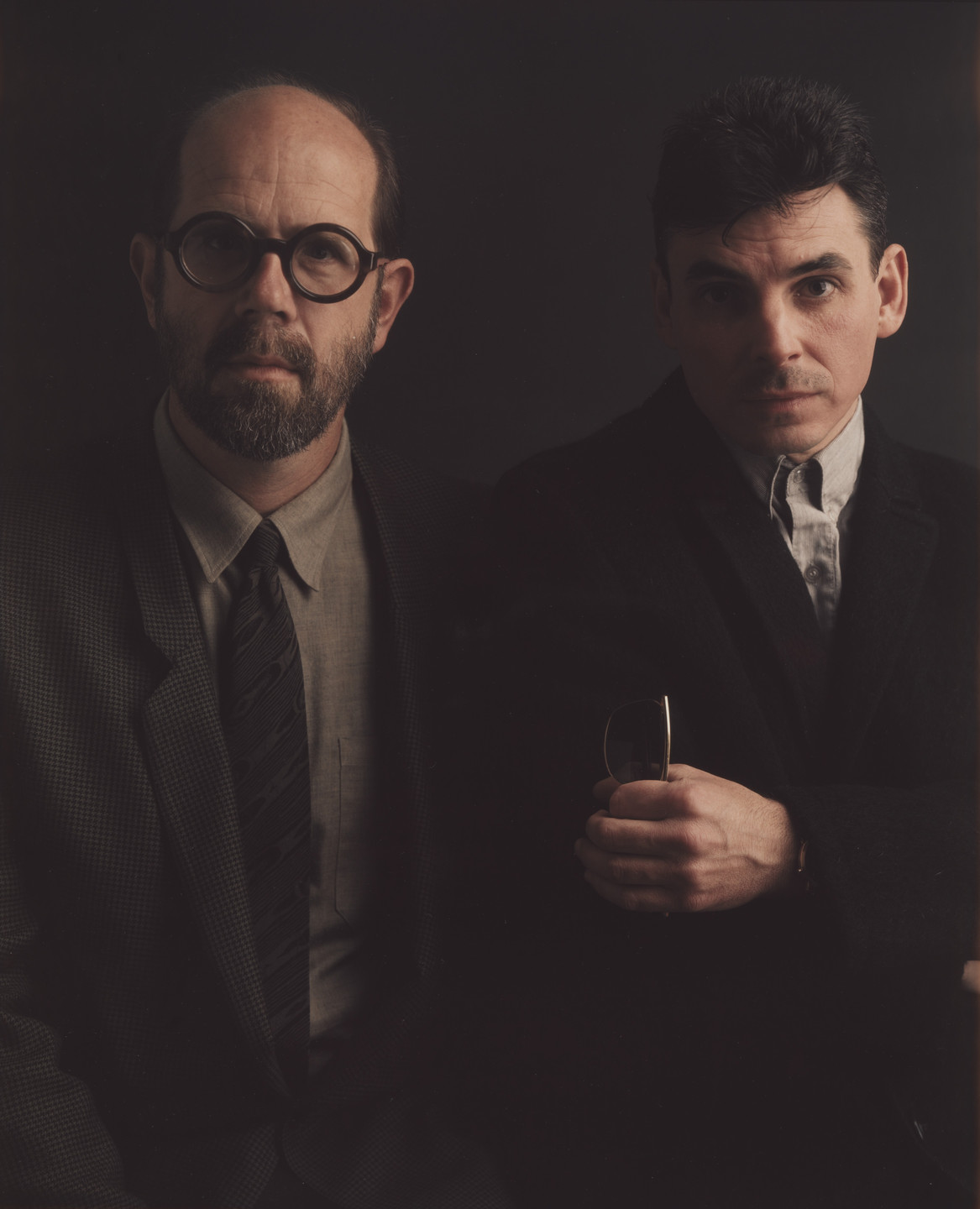 Timothy Greenfield-Sanders. Chuck Close and Jimmy Desana. March 1988