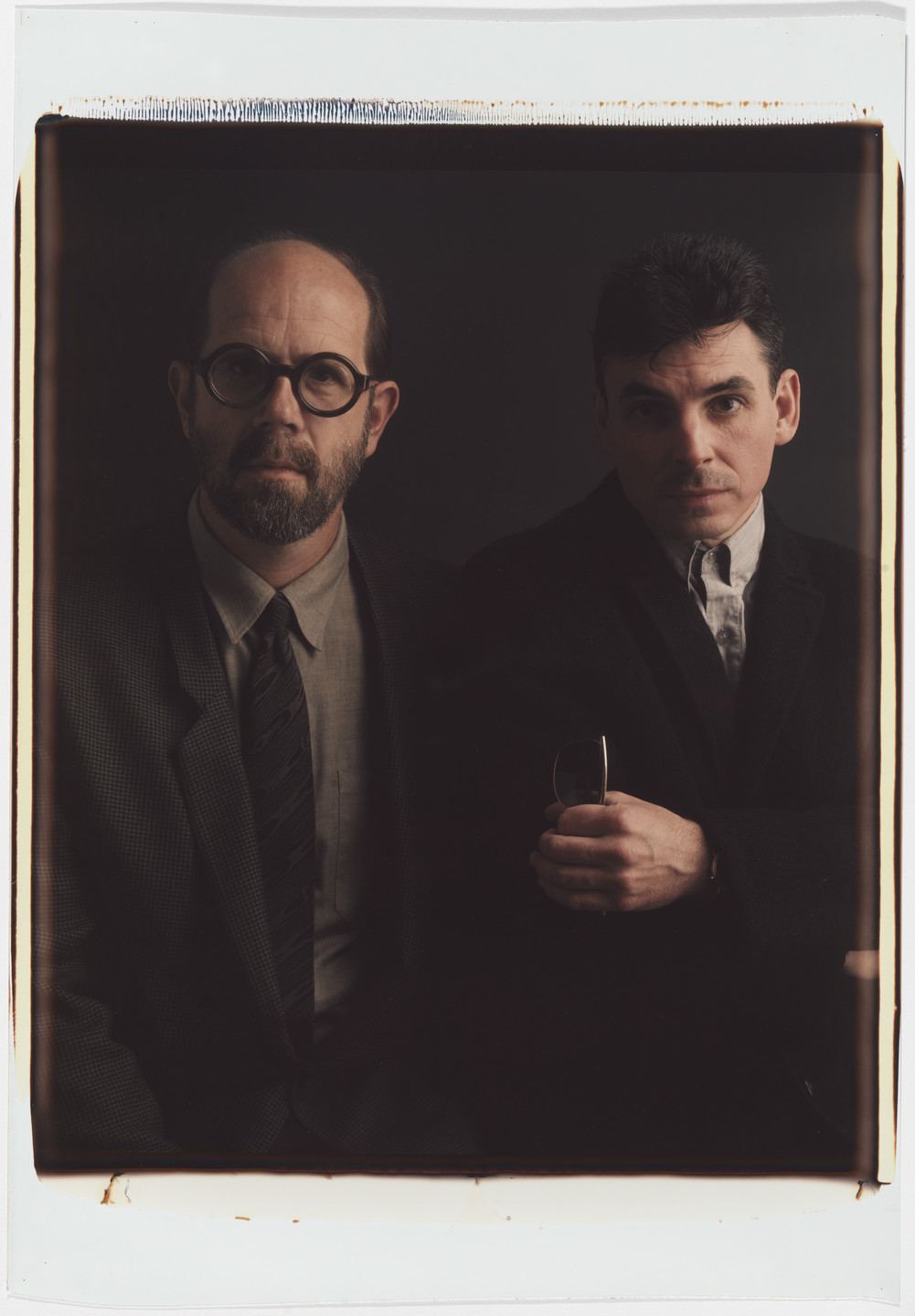 Timothy Greenfield-Sanders. Chuck Close and Jimmy Desana. March 1988