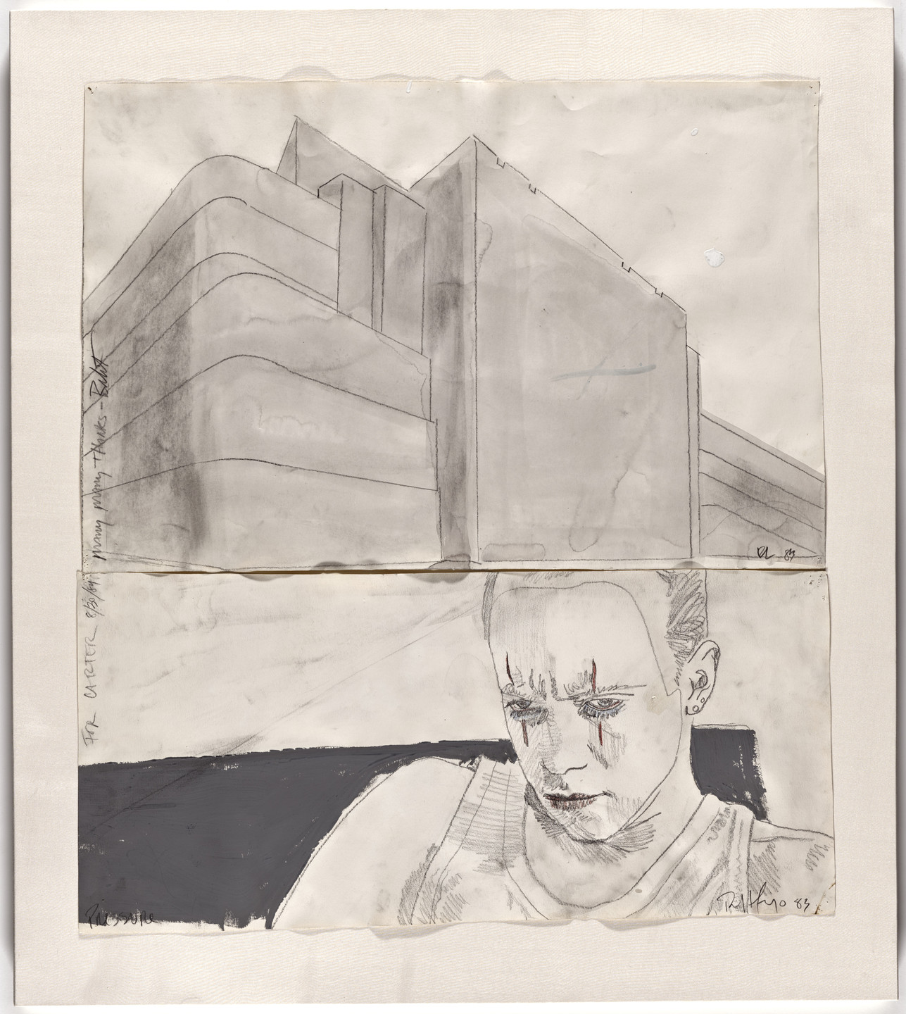 Robert Longo. Untitled (Study for Pressure). 1983