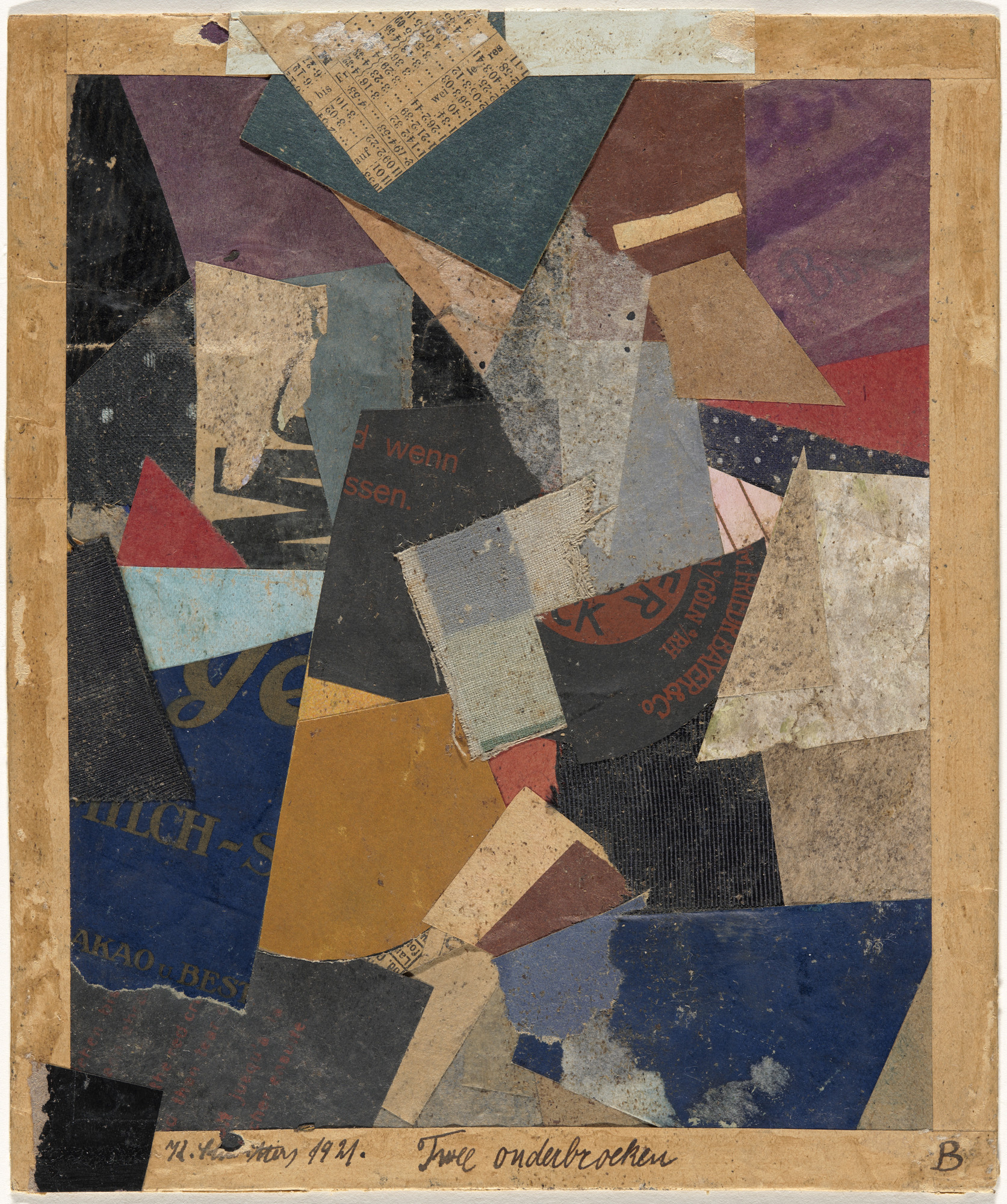 Kurt Schwitters. Merz 460. Two Underdrawers. 1921 | MoMA