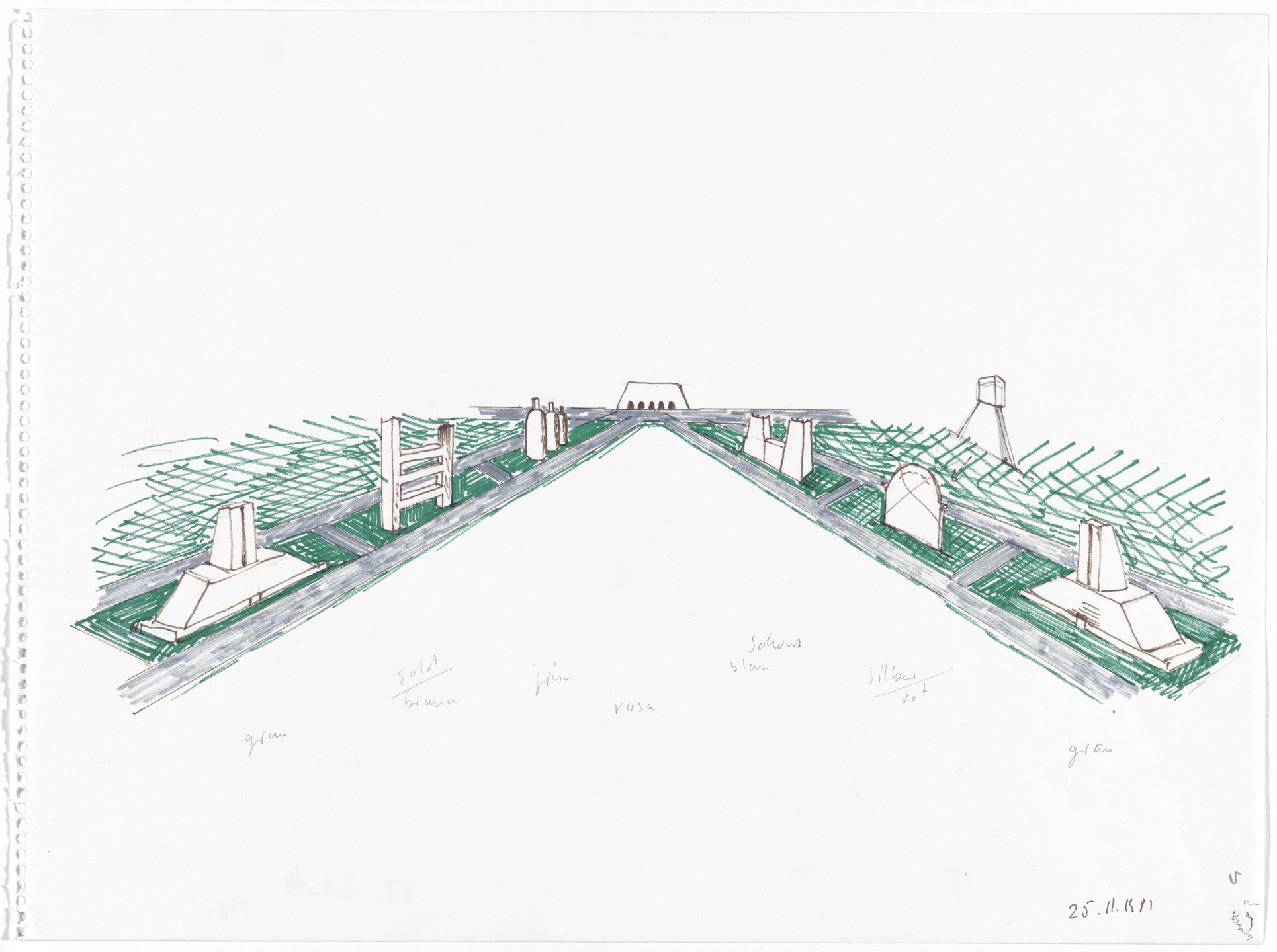 Thomas Schütte. Hauptstrasse (Main Street). 1981