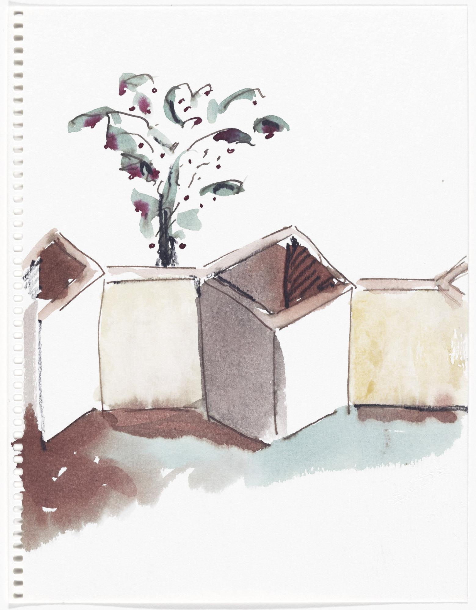 Thomas Schütte. Untitled from Aquarellen (Watercolors)