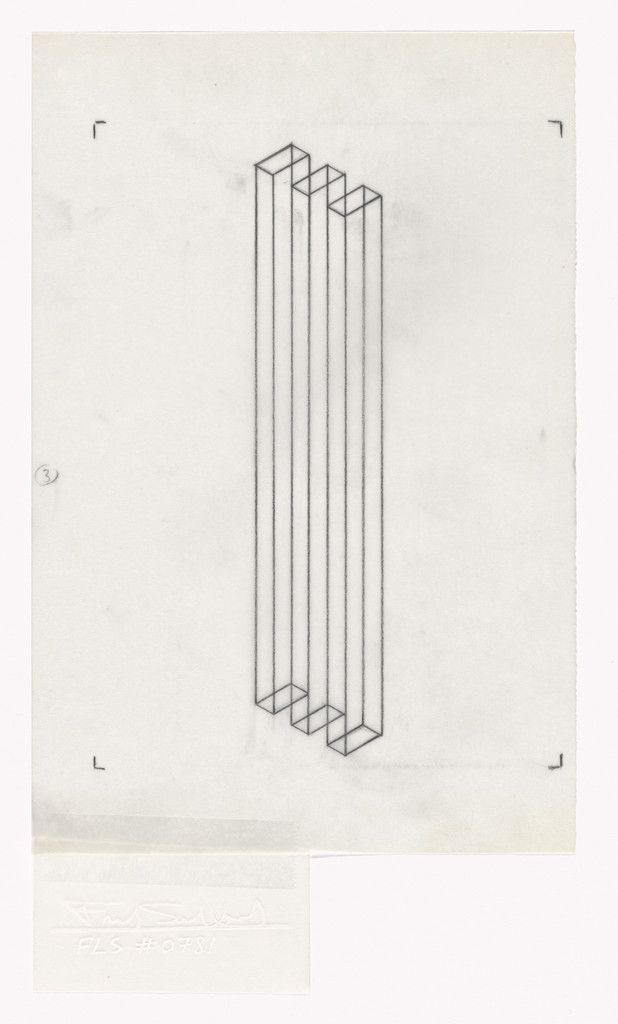 Untitled from Matrix for Series of Twenty-two Photostats, Fred Sandback, c. 1982