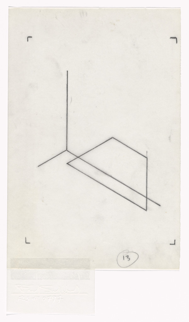 Untitled from Matrix for Series of Twenty-two Photostats, Fred Sandback, c. 1982