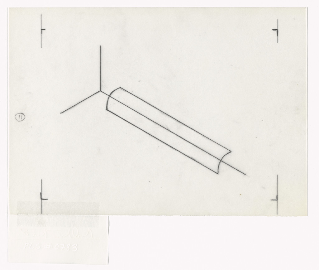 Untitled from Matrix for Series of Twenty-two Photostats, Fred Sandback, c. 1982