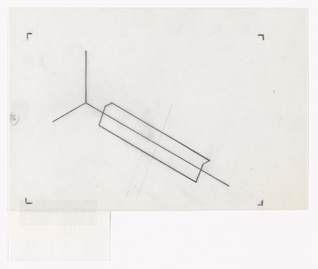 Untitled from Matrix for Series of Twenty-two Photostats, Fred Sandback, c. 1982