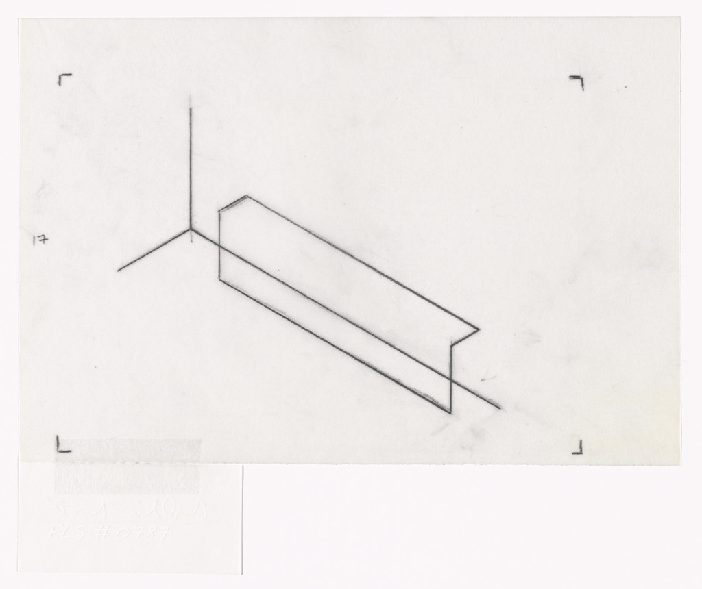 Untitled from Matrix for Series of Twenty-two Photostats, Fred Sandback, c. 1982
