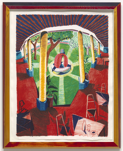 David Hockney. Views of Hotel Well III. 1984-85 | MoMA