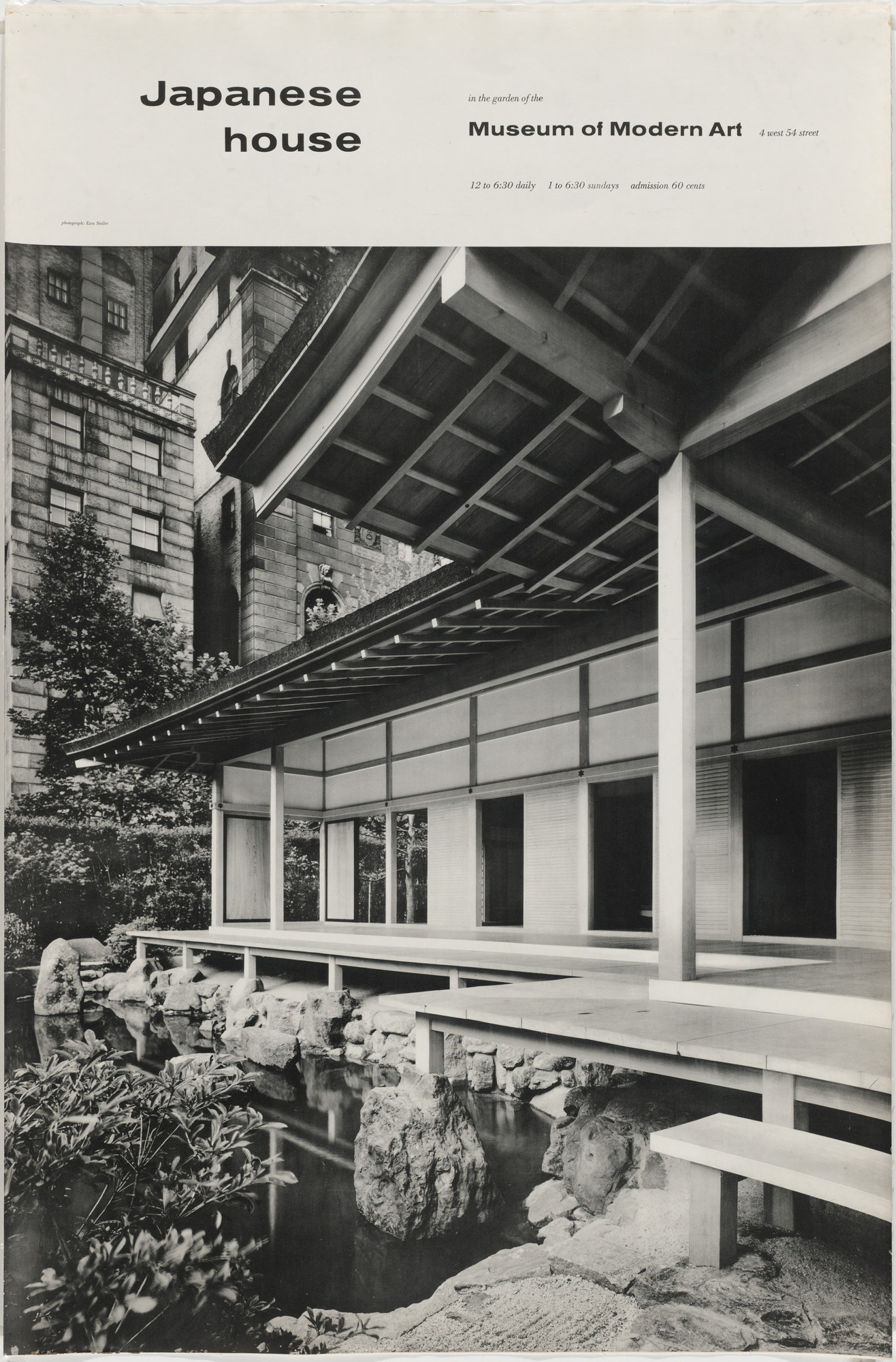 Ezra Stoller Japanese House In The Garden Of The Museum Of Modern Art 1955 Moma