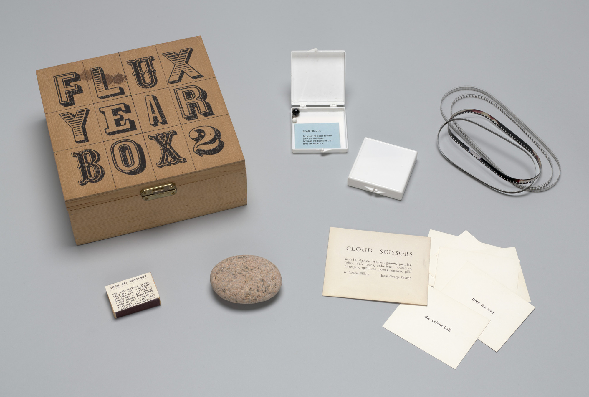 Various Artists, George Brecht, Willem de Ridder, Albert M. Fine, Ken Friedman, Shigeko Kubota, Frederic Lieberman, George Maciunas, Serge Oldenbourg, Benjamin Patterson, James Riddle, Paul Sharits, Bob Sheff, Daniel Spoerri, Stan VanDerBeek, Ben Vautier, Robert Watts. Flux Year Box 2. 1966/1978