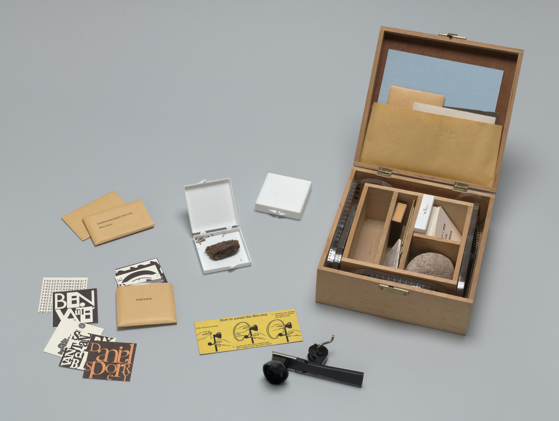 Various Artists, George Brecht, Willem de Ridder, Albert M. Fine, Ken Friedman, Shigeko Kubota, Frederic Lieberman, George Maciunas, Serge Oldenbourg, Benjamin Patterson, James Riddle, Paul Sharits, Bob Sheff, Daniel Spoerri, Stan VanDerBeek, Ben Vautier, Robert Watts. Flux Year Box 2. 1966/1978