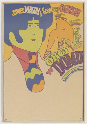 Poster for the film "Obcy w Domu", directed by Pierre Rouve