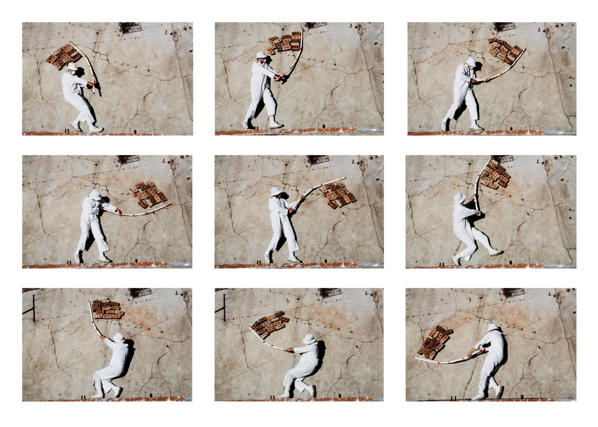 Robin Rhode. Stone Flag. 2004