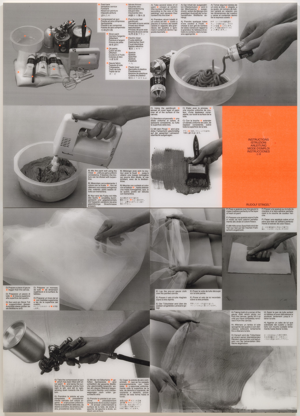 Rudolf Stingel. Instructions. 1989