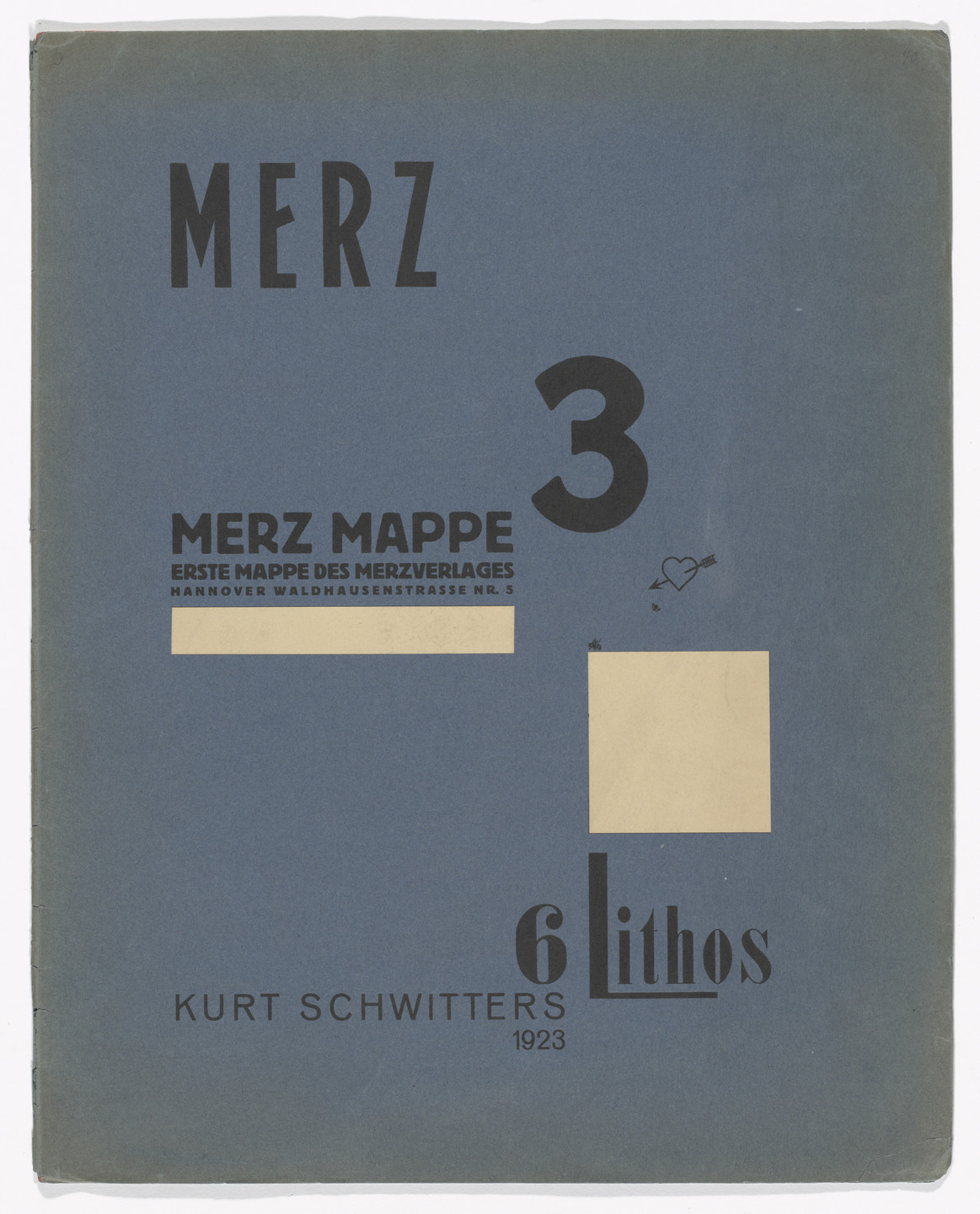 Kurt Schwitters. Plate 1 from Merz 3. 1923