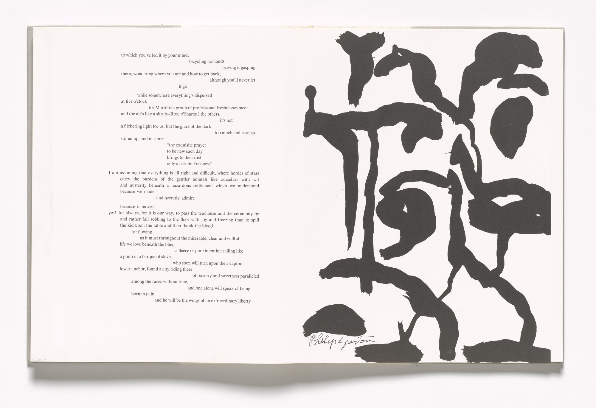 Philip Guston. Plate (folio 76 recto) from In Memory of My Feelings. 1967