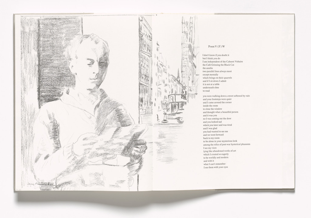 In-text plate (folios 97 verso and 98 recto) from In Memory of My Feelings