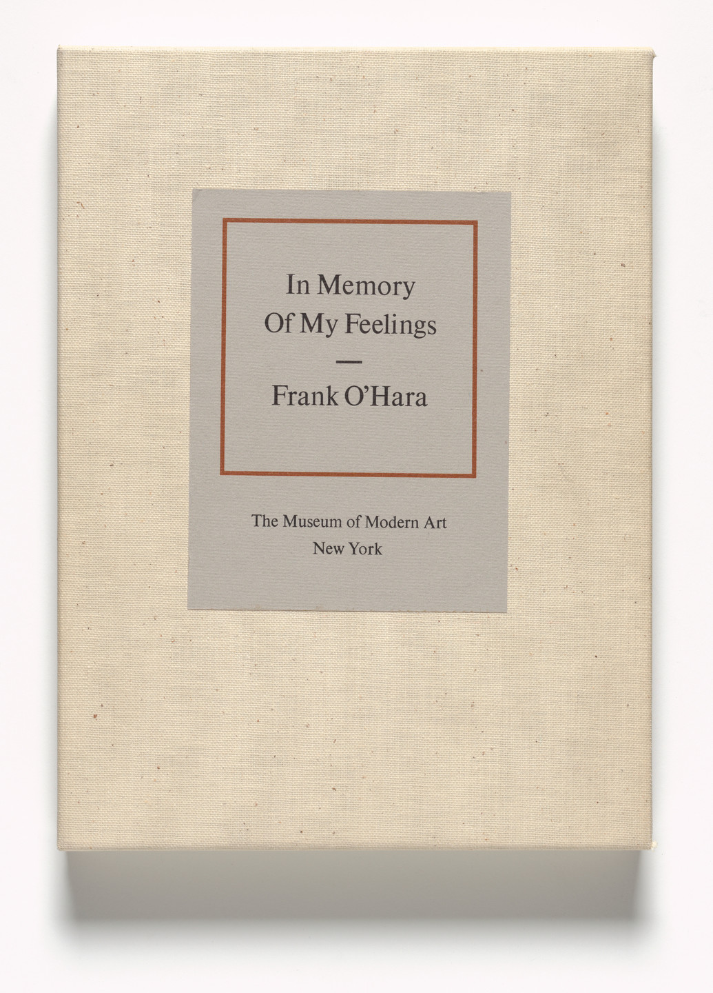 Nell Blaine, Norman Bluhm, Joe Brainard, John Button, Giorgio Cavallon, Allan D&#39;Arcangelo, Elaine de Kooning, Willem de Kooning, Helen Frankenthaler, Jane Freilicher, Michael Goldberg, Philip Guston, Grace Hartigan, Al Held, Jasper Johns, Alex Katz, Matsumi Kanemitsu, Lee Krasner, Alfred Leslie, Roy Lichtenstein, Marisol (Marisol Escobar), Joan Mitchell, Robert Motherwell, Reuben Nakian, Barnett Newman, Claes Oldenburg, Robert Rauschenberg, Jane Wilson, Niki de Saint Phalle, Various Artists. In Memory of My Feelings. 1967