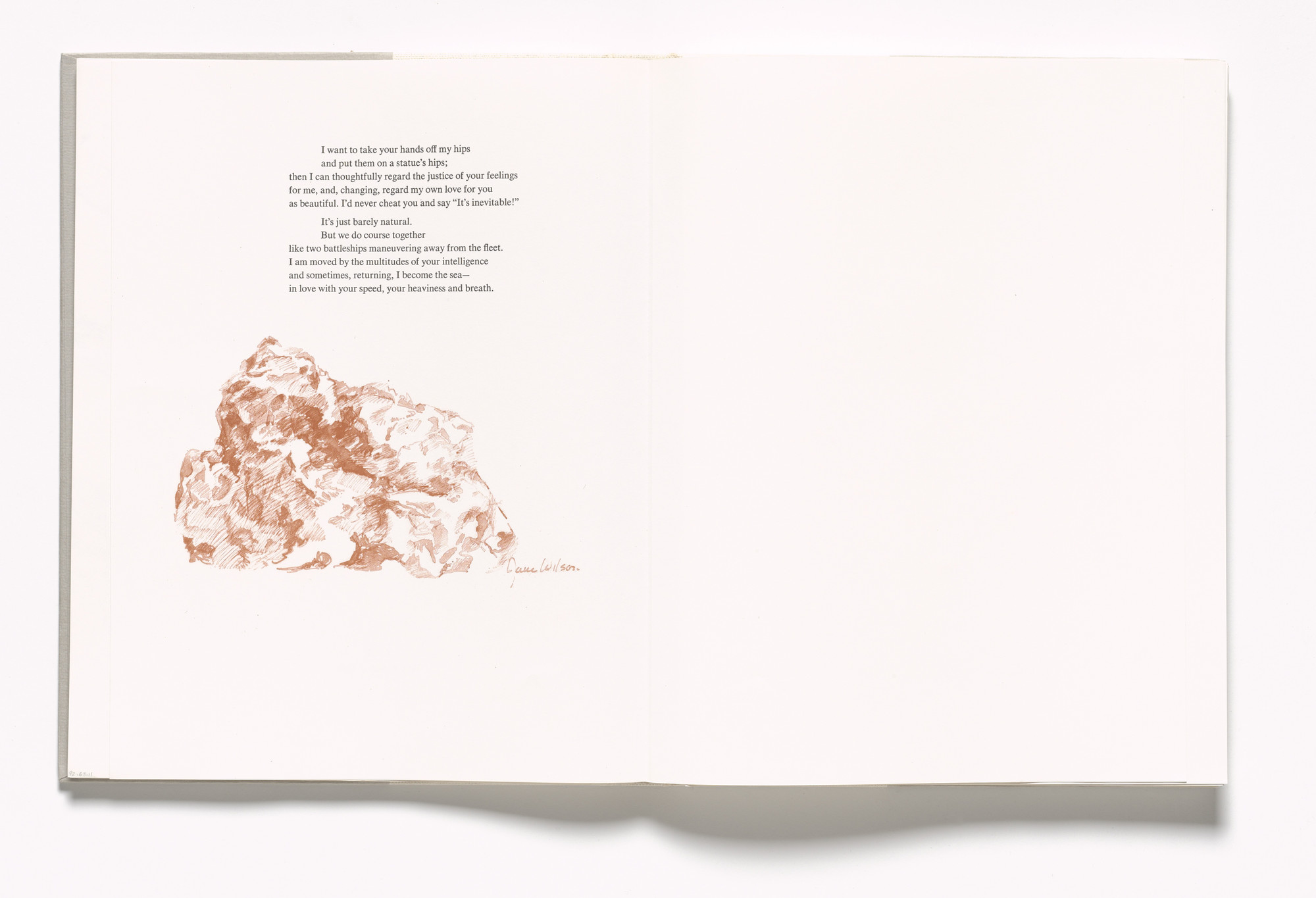 Jane Wilson. Tailpiece (folio 29 verso) from In Memory of My Feelings. 1967