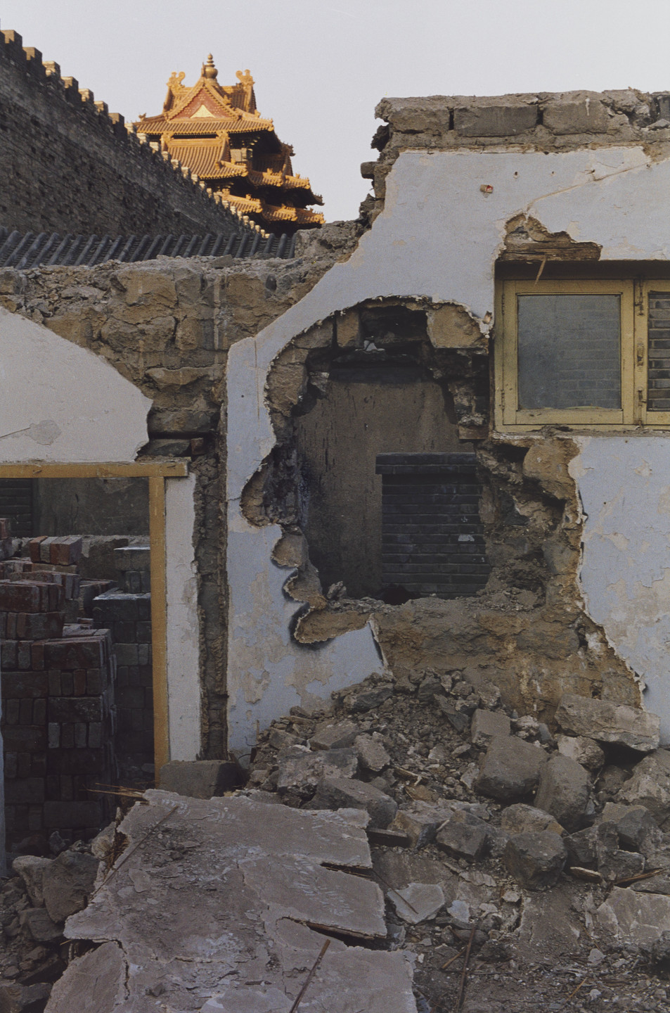 Zhang Dali. Demolition: Forbidden City, Beijing. 1998