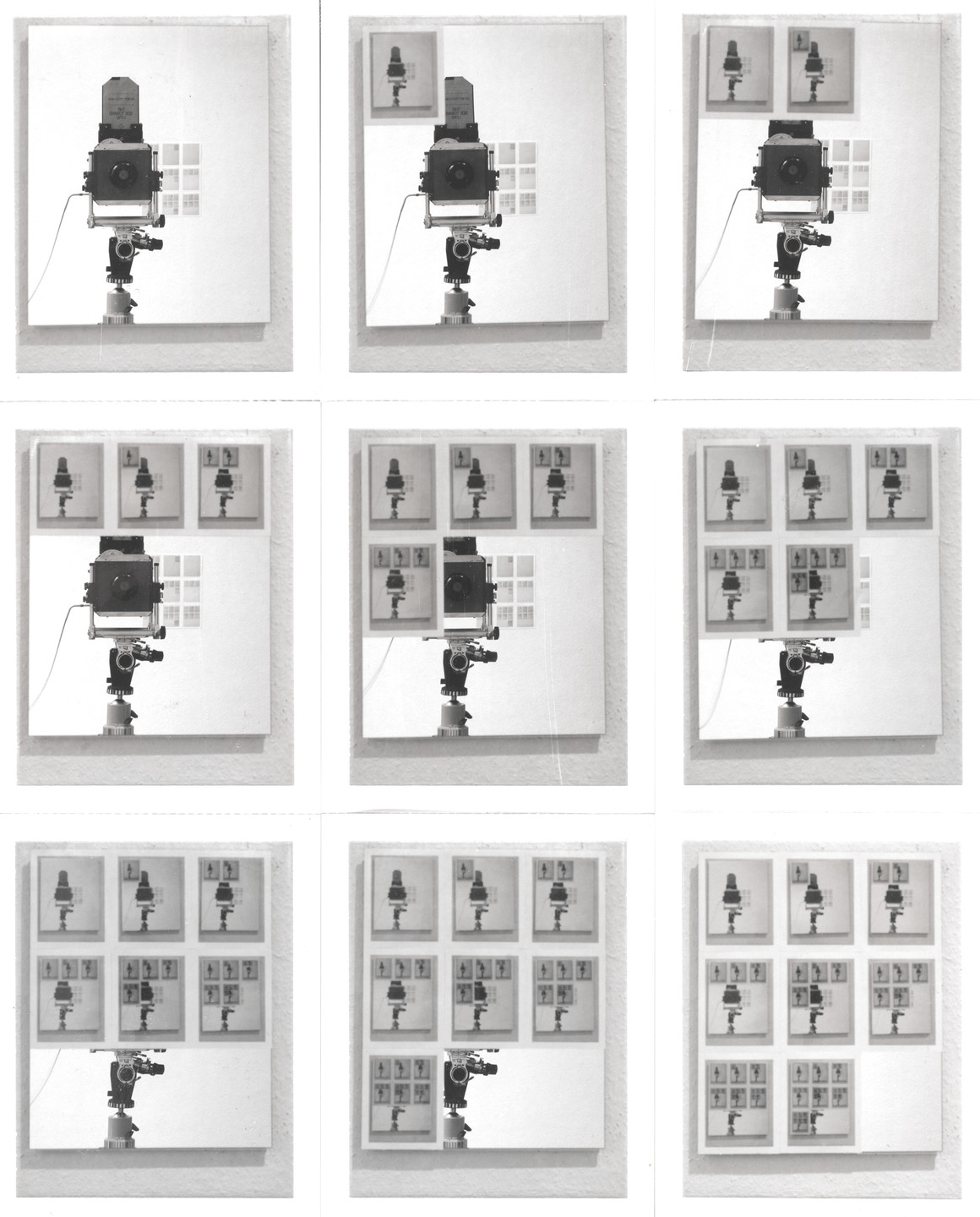 William Anastasi. Nine Polaroid Photographs of a Mirror. 1967