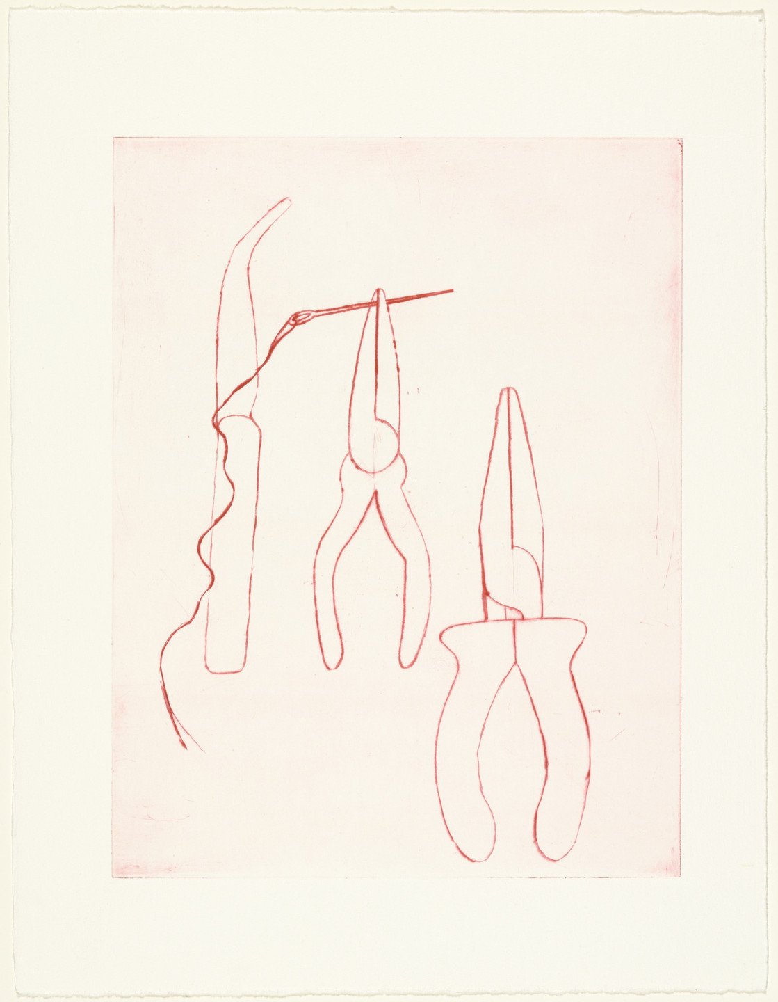 Louise Bourgeois. La Réparation, plate 3 of 7, from the portfolio, La Réparation. 2001