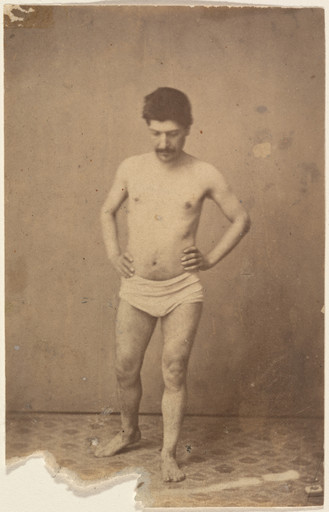 Unidentified photographer. Untitled (portrait of the model for Cezanne&#39;s painting &#34;The Bather&#34;). c. 1885