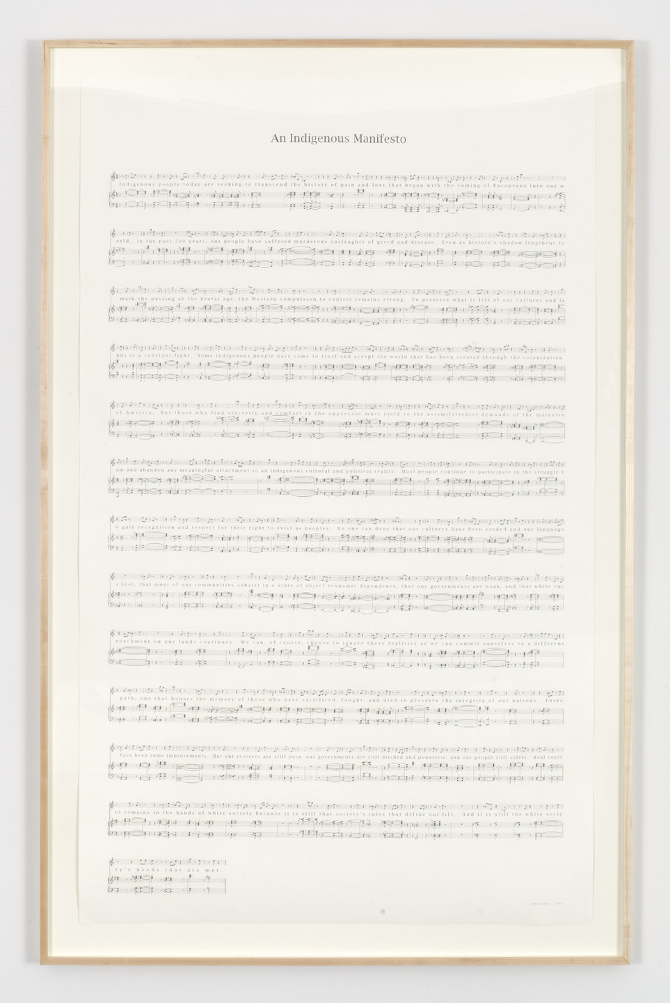 Charles Gaines. An Indigenous Manifesto (1999). 2013