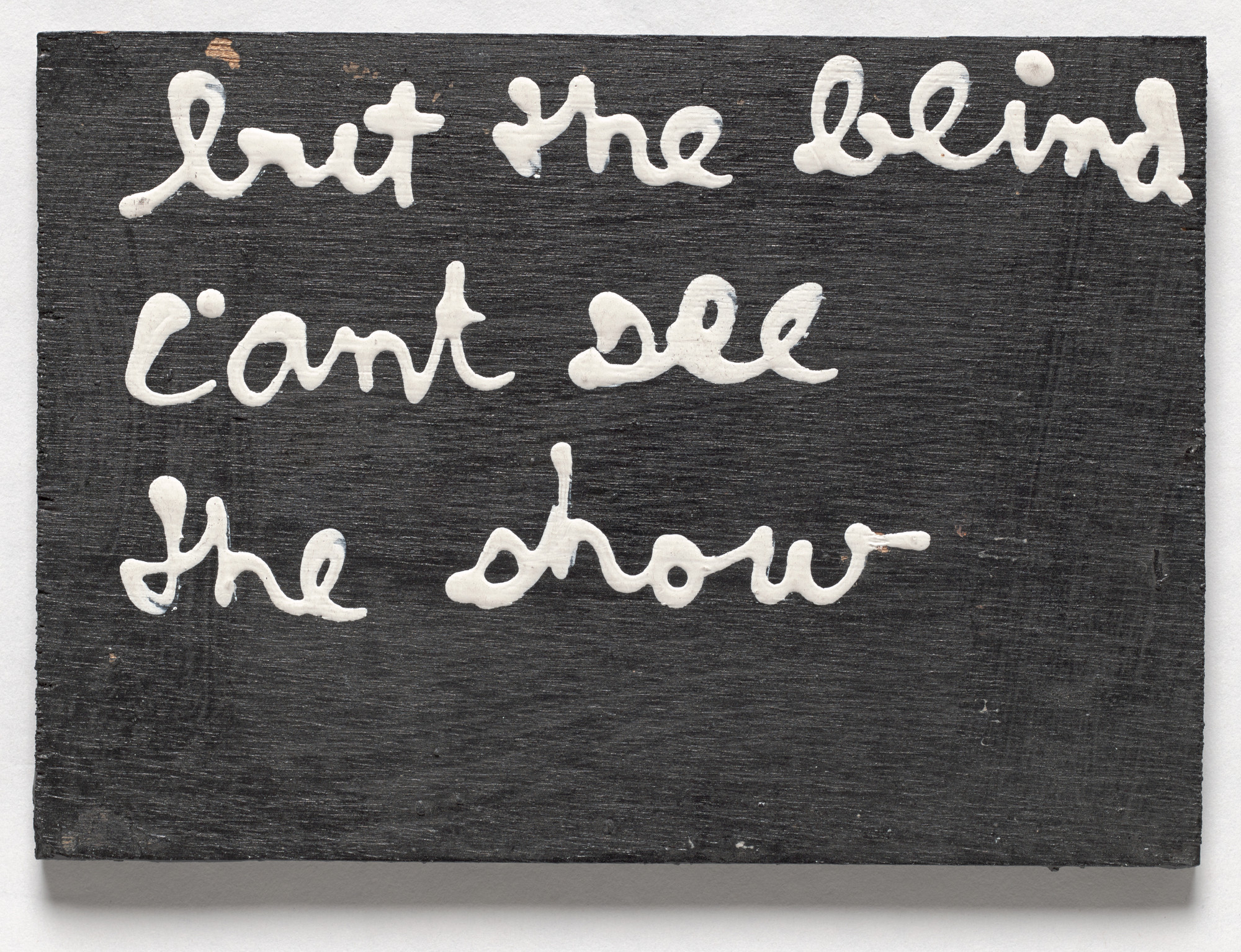 Ben Vautier. Plaque for Stool