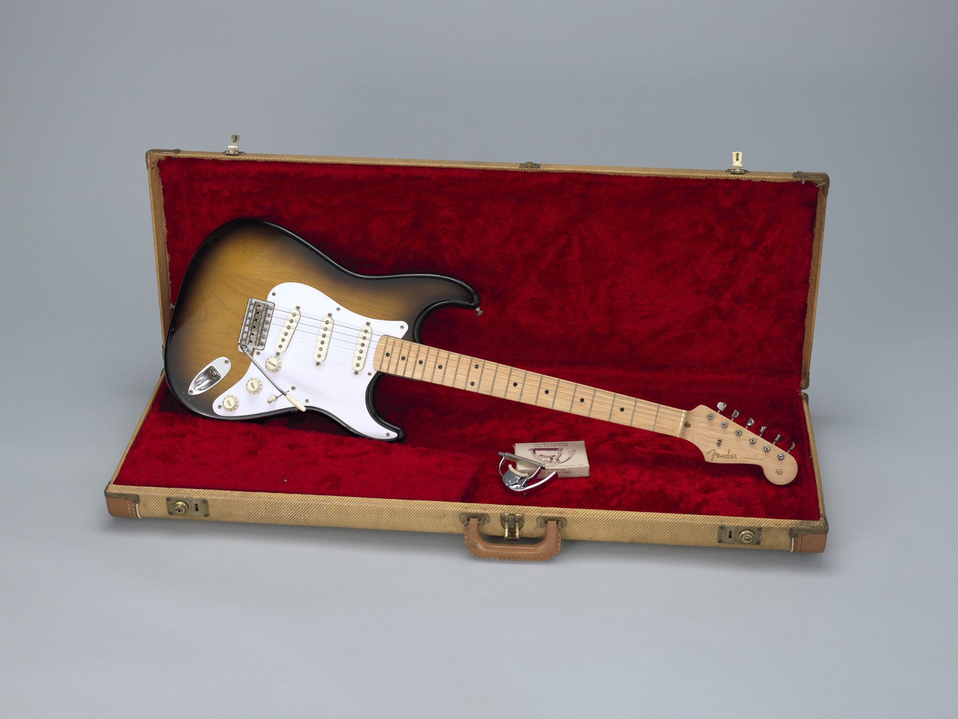 Leo Fender, George Fullerton, Freddie Tavares. Fender Stratocaster Electric Guitar. designed 1954, this example 1957