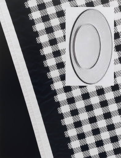 Comme des Garçons Scarf with Glass Plate