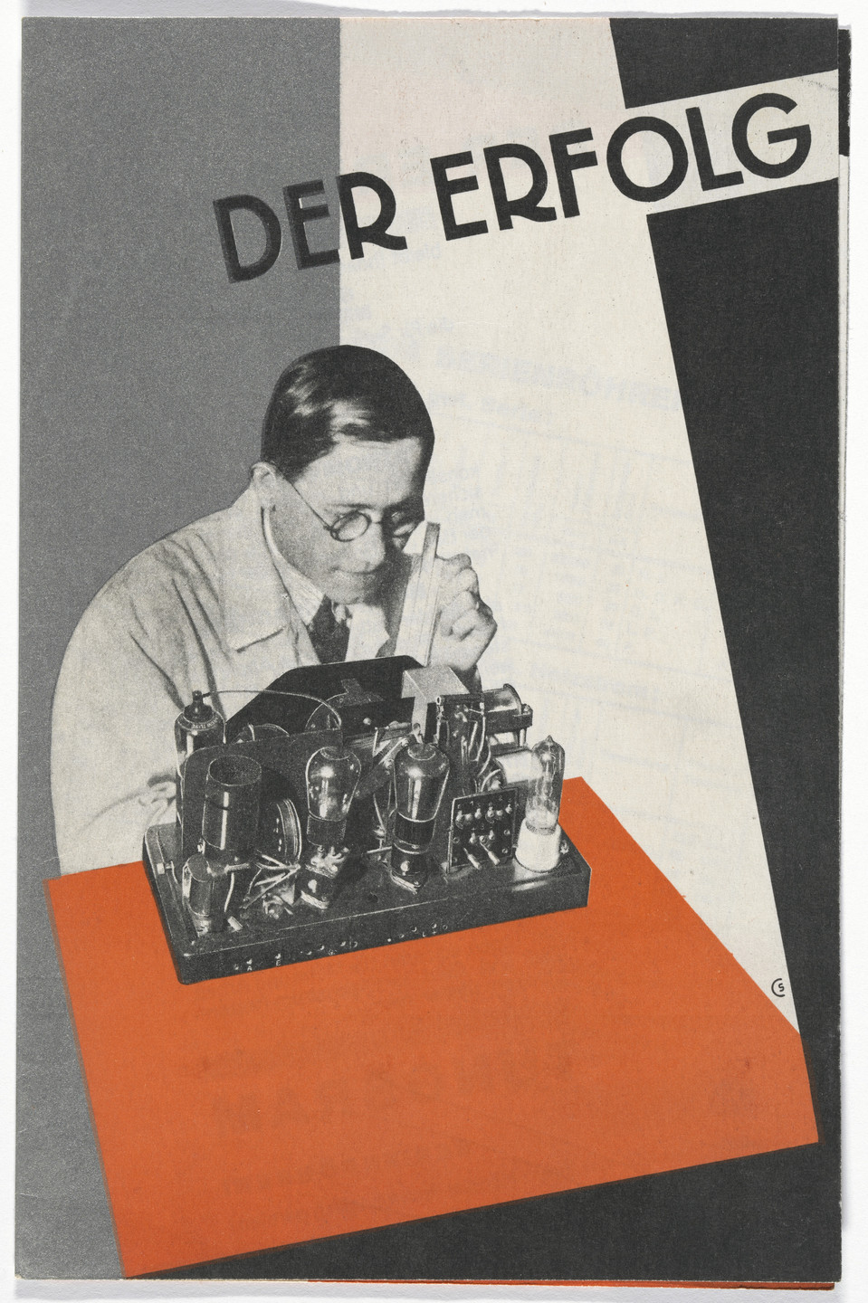Tihamér Csemiczky. Der Erfolg (Success) (Brochure for Tungsram radios). 1929