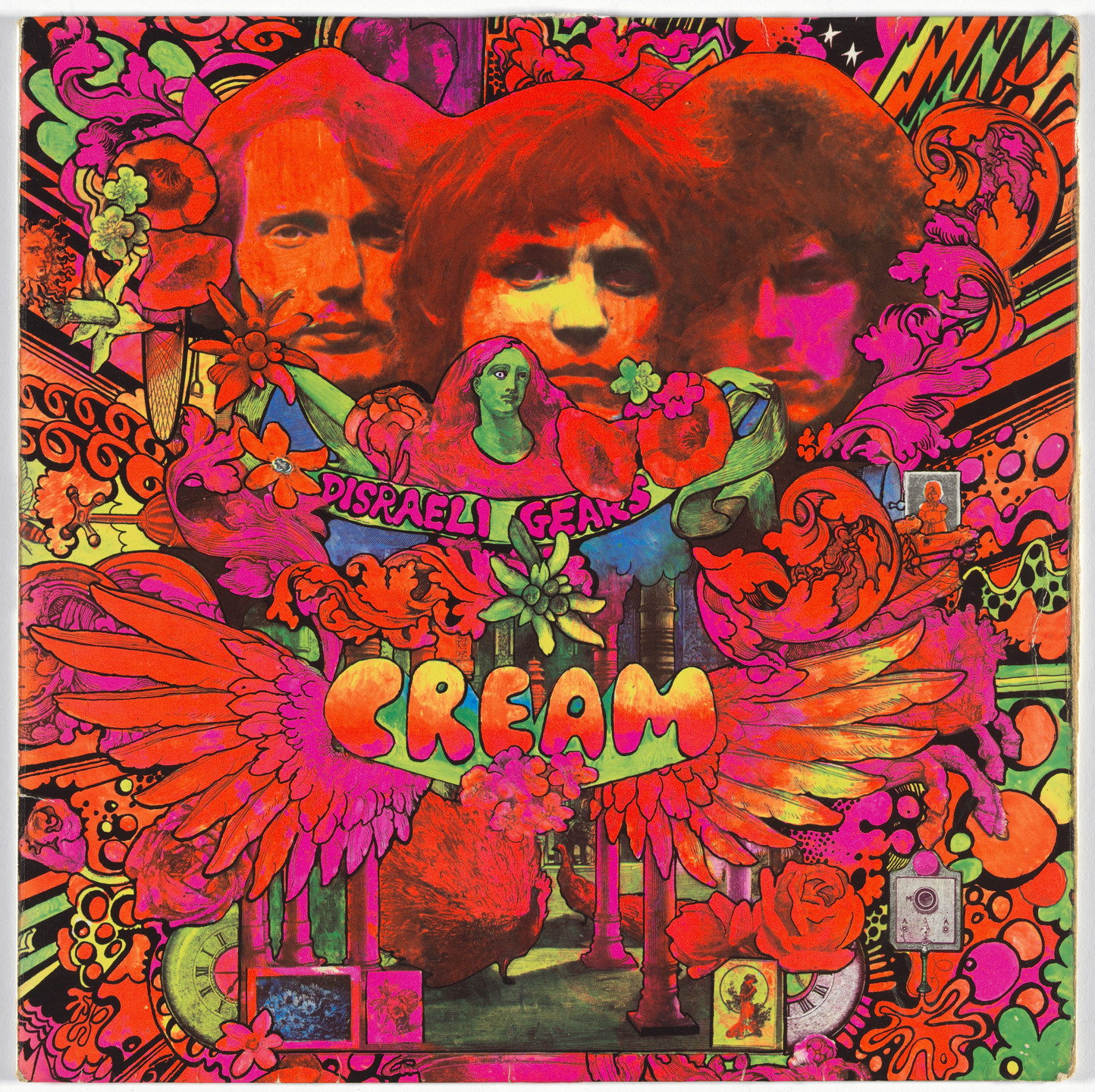 Martin Sharp, Robert Whitaker, Reaction Records. Album cover for Cream, Disraeli Gears. 1967