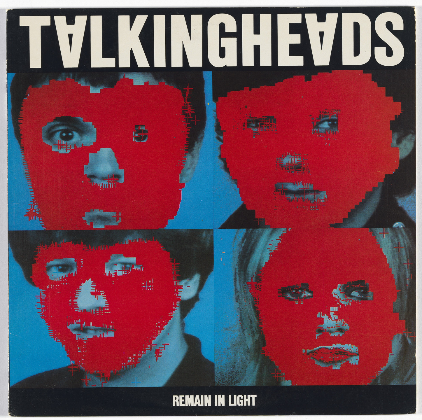 Tibor Kalman, Talking Heads, Tina Weymouth, Chris Frantz. Album cover for Talking Heads, Remain in Light. 1980