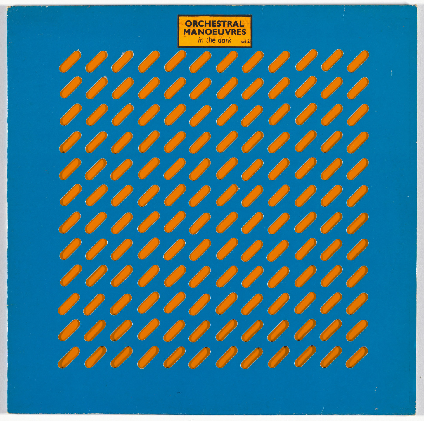 Peter Saville, Ben Kelly, Factory Records, Manchester. Cover for Orchestral Manoeuvres in the Dark (OMD) self-titled album. 1980
