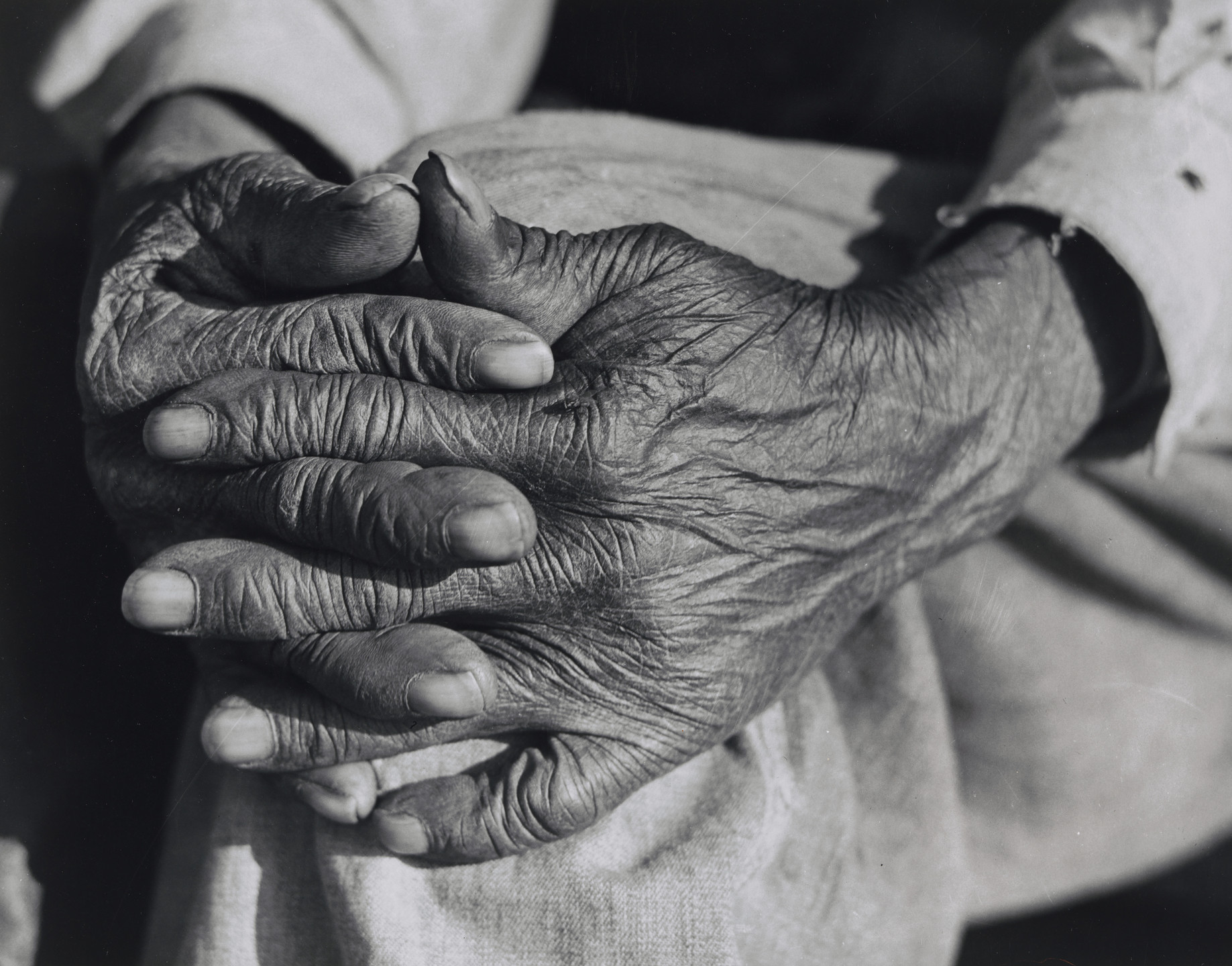 Jack Delano. Hands of Mr. Henry Brooks, ex-slave. Parks Ferry Road, Greene County, Georgia. May 1941