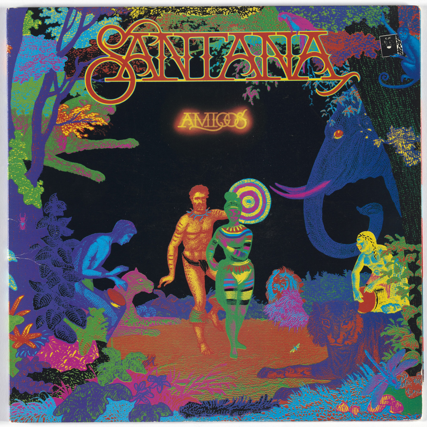 Tadanori Yokoo, Columbia Records. Album cover for Santana, Amigos. 1976