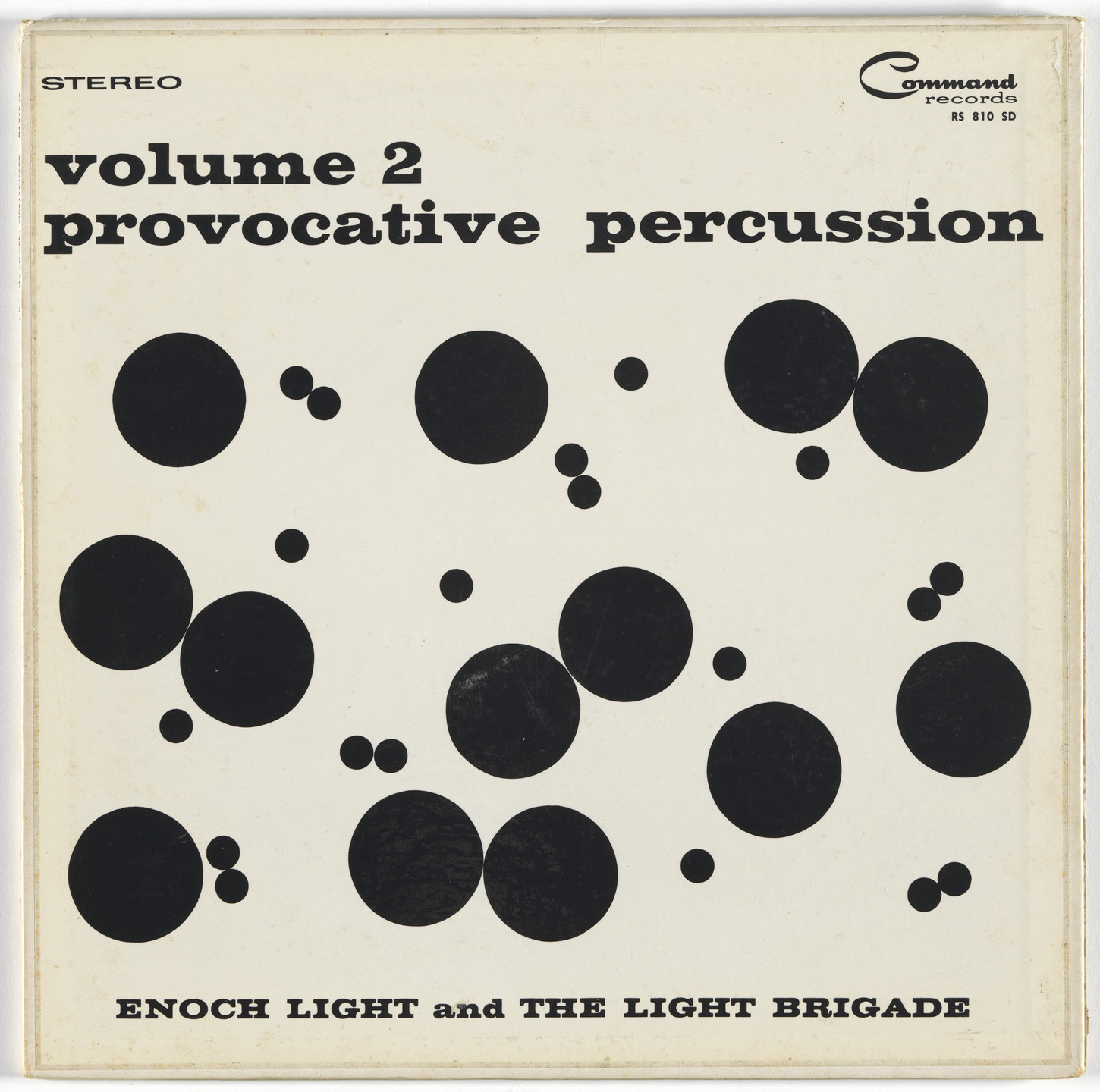 Josef Albers, Charles E. Murphy, Command Records. Album cover for Enoch Light &amp; the Light Brigade, Provocative Percussion vol. 2. 1960
