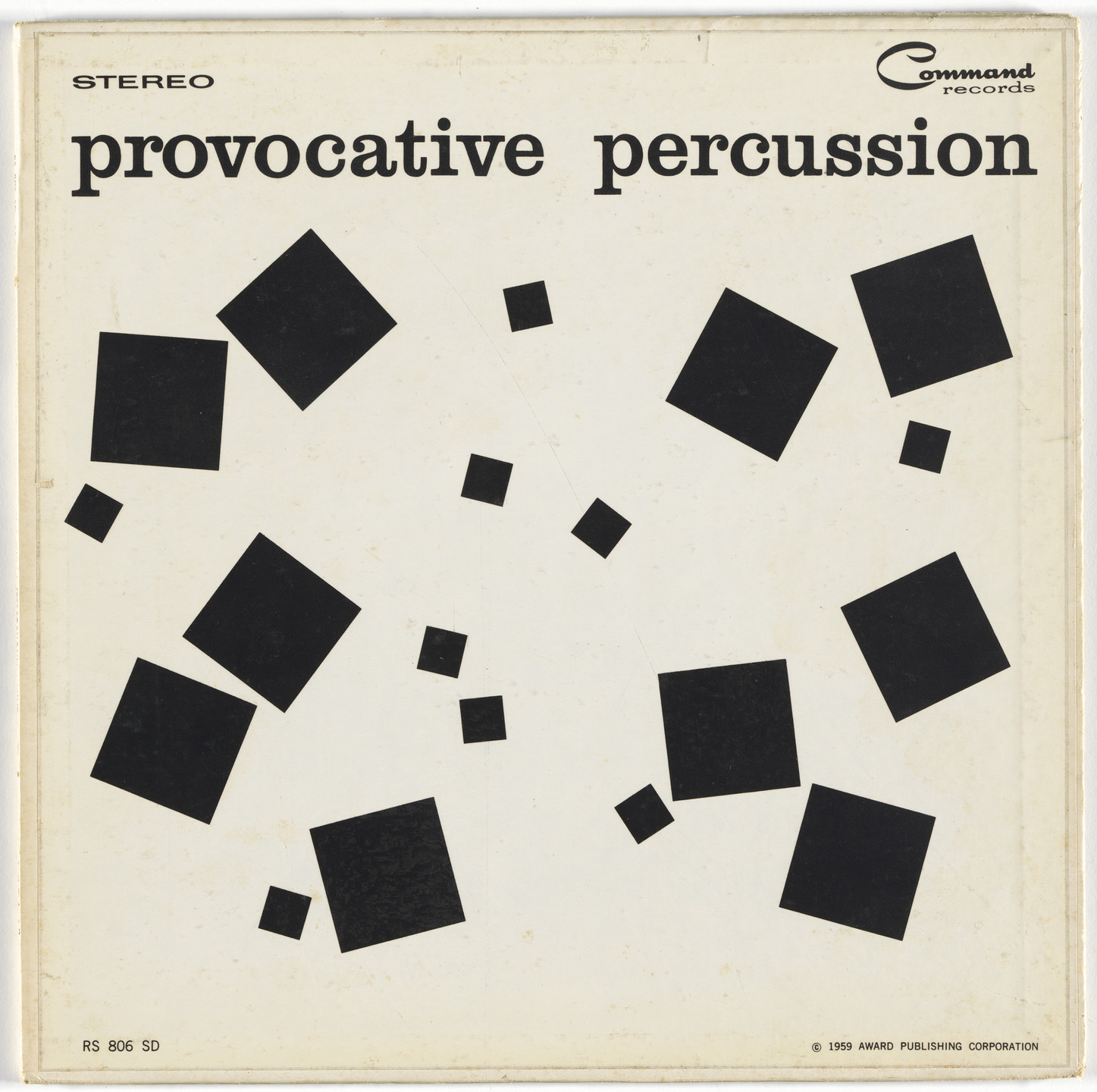 Josef Albers, Charles E. Murphy, Command Records. Album cover for Enoch Light and the Light Brigade, Provocative Percussion. 1959