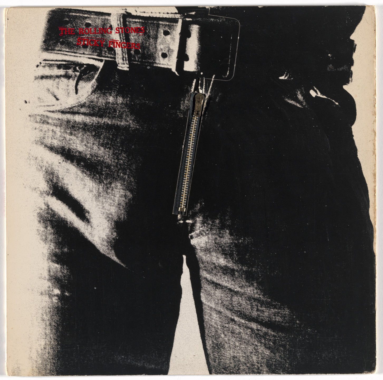 Andy Warhol, Billy Name, Craig Braun, John Pasche, Rolling Stones Records. Album cover for The Rolling Stones, Sticky Fingers. 1971