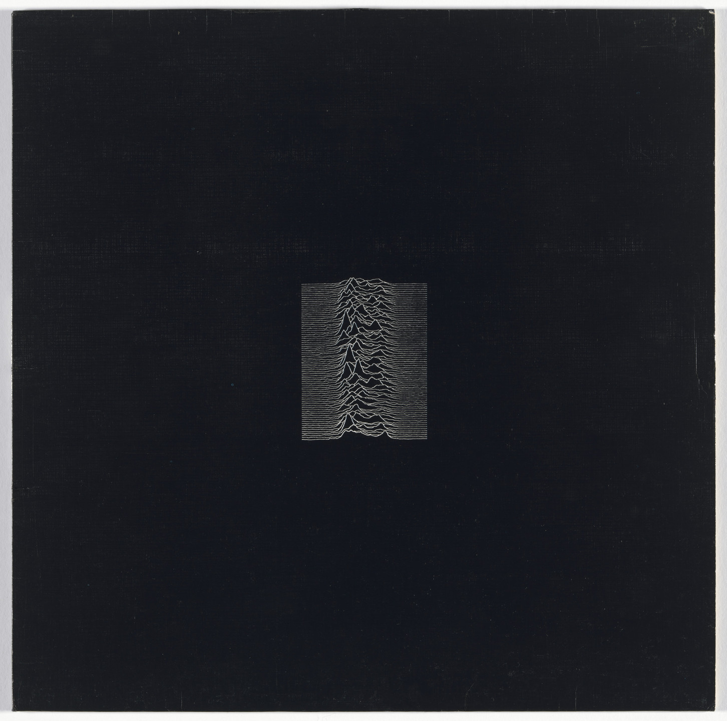 Peter Saville, Joy Division, Factory Records, Manchester. Album cover for Joy Division, Unknown Pleasures. 1979