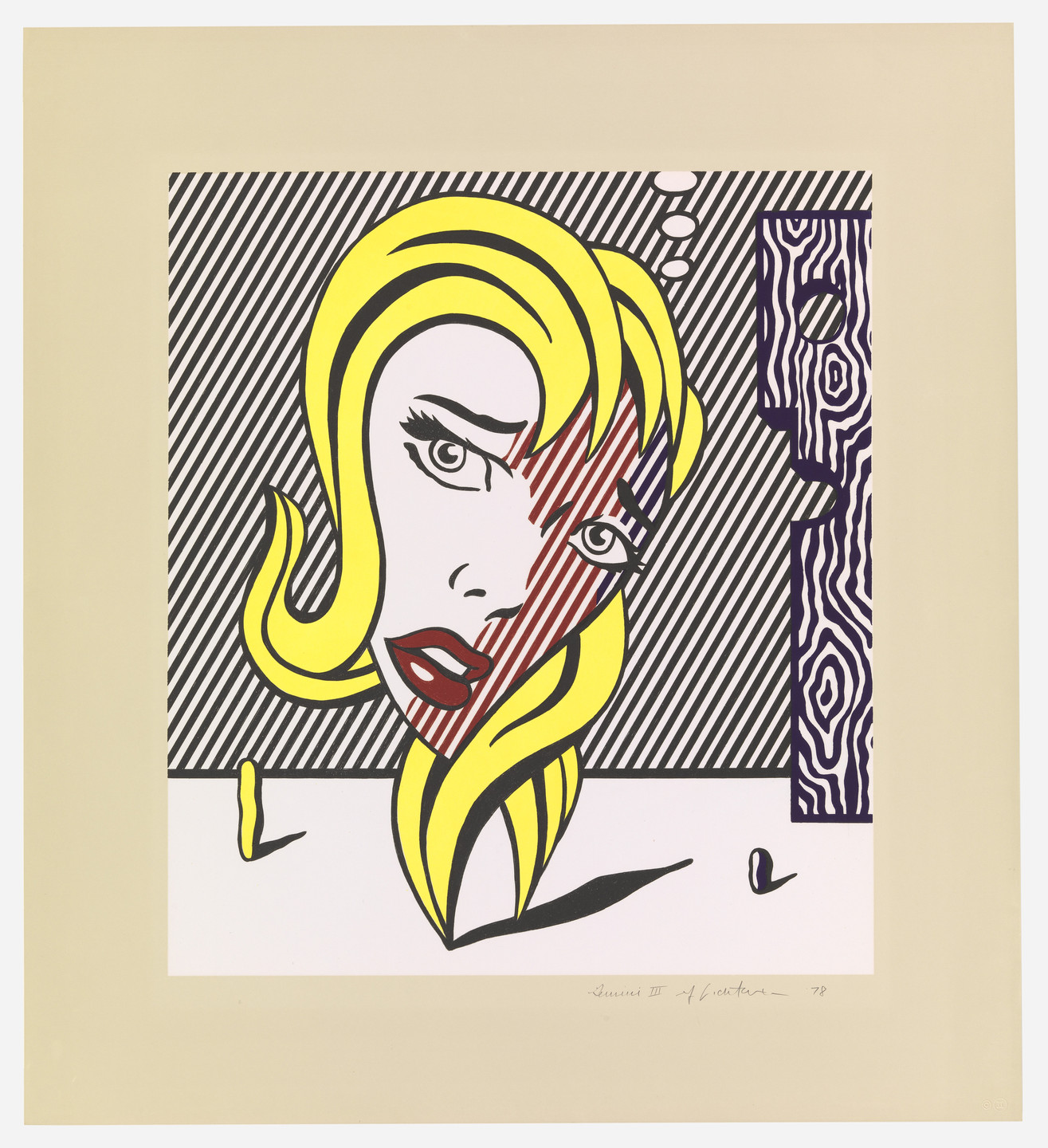 Roy Lichtenstein. Blonde from the Surrealist Series. 1978