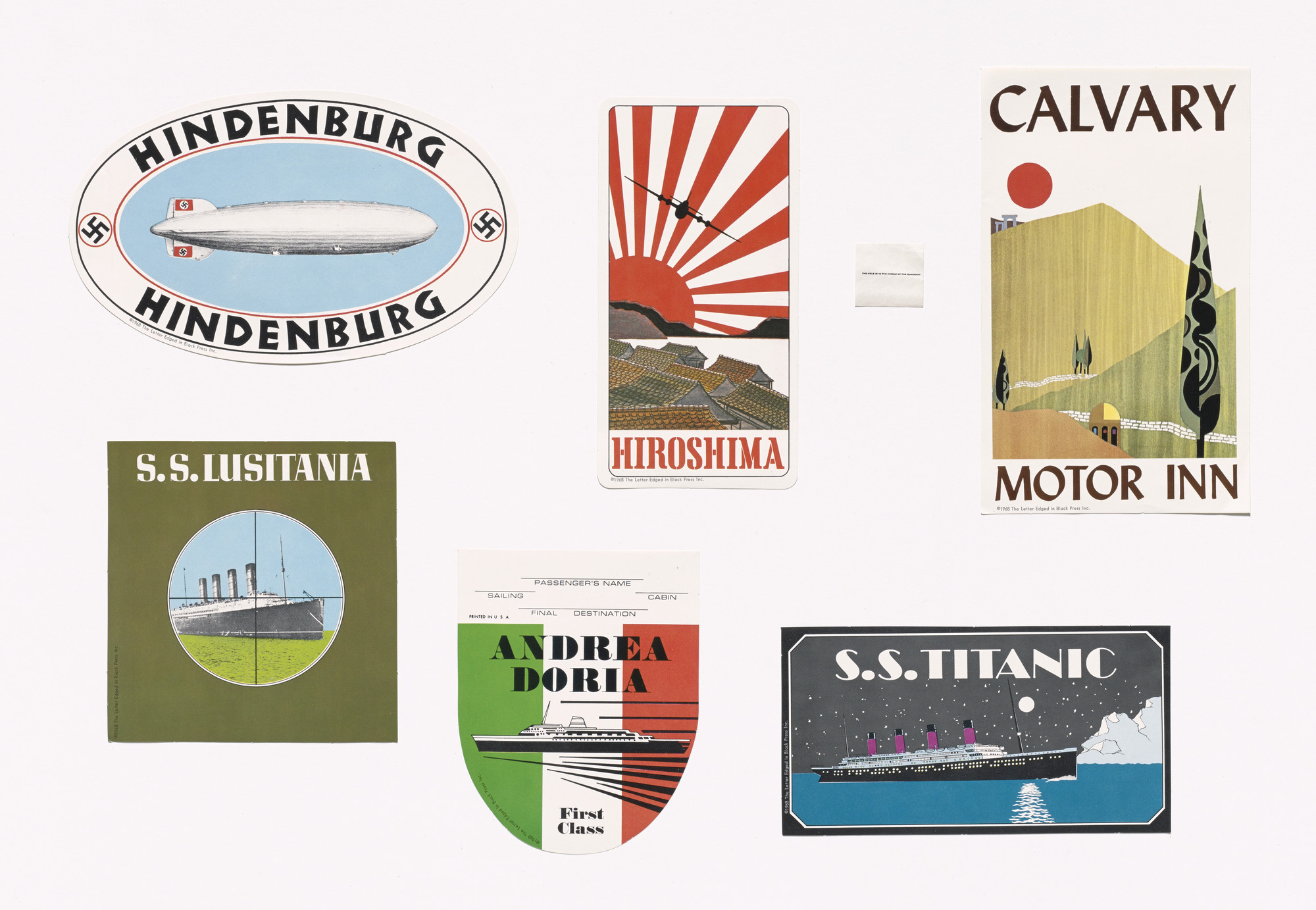 Nancy Reitkopf. Luggage Labels from S.M.S. No. 1