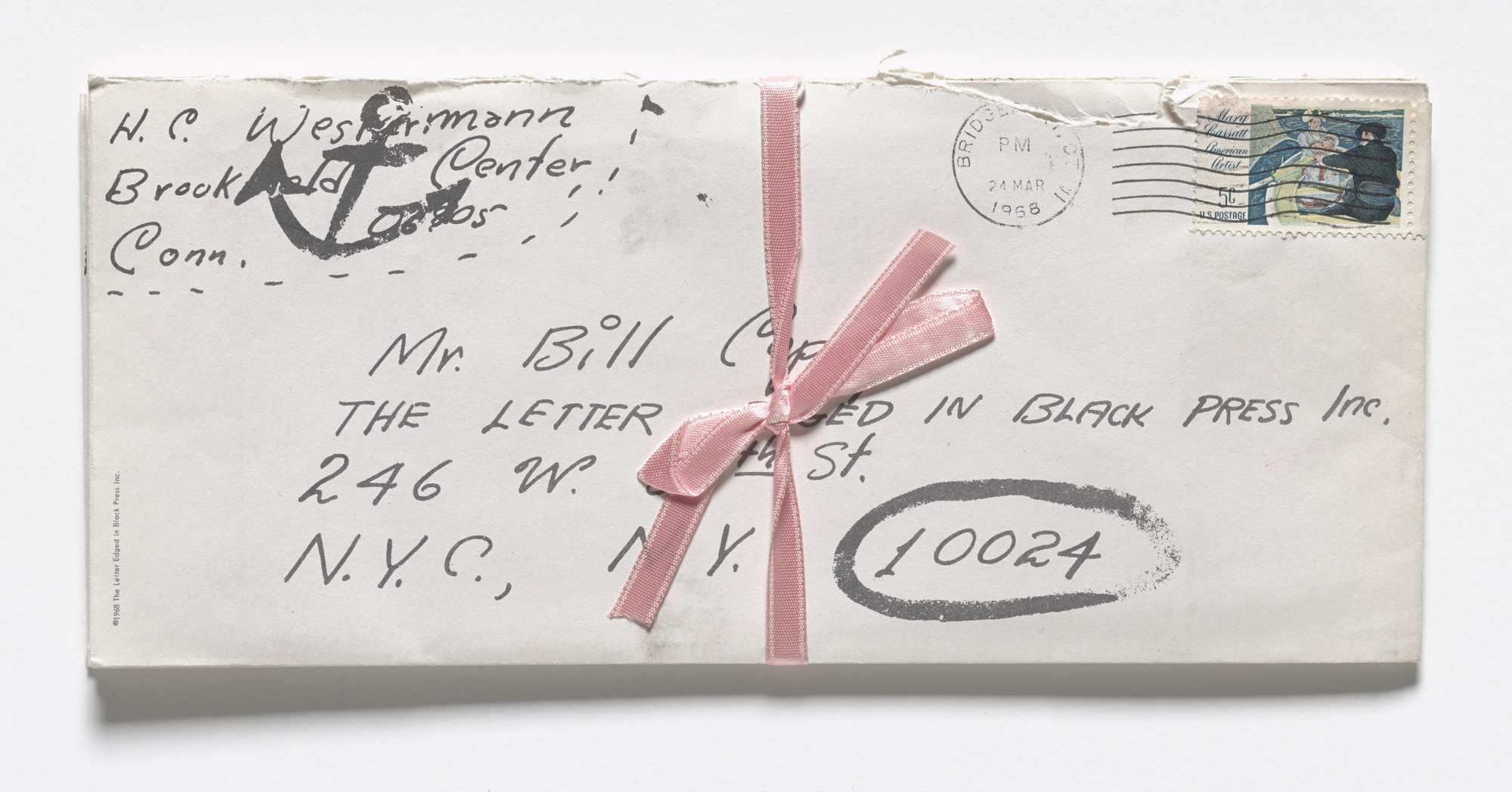 H. C. Westermann. Correspondence from S.M.S. No. 3, June 1968