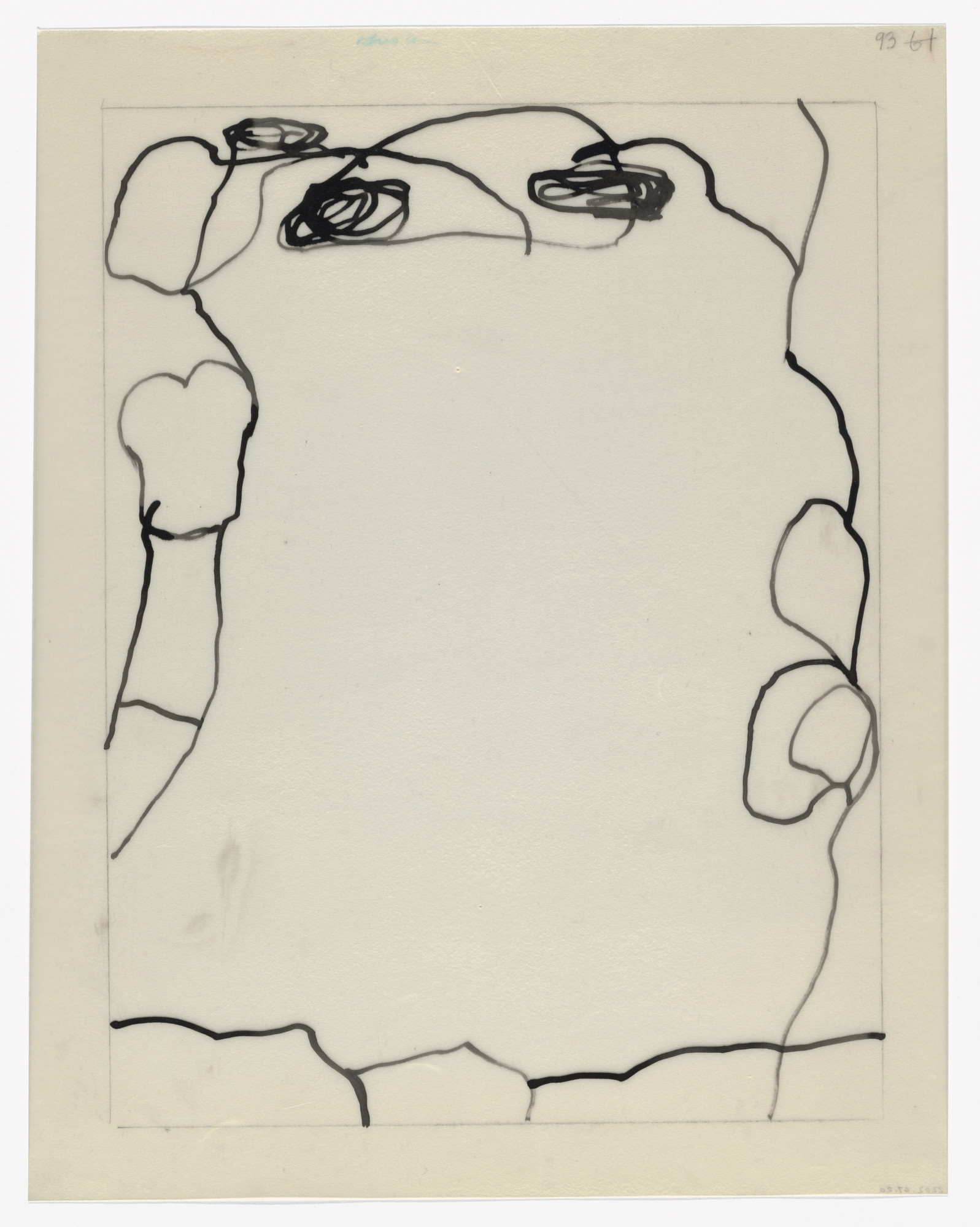 Philip Guston. Preparatory drawing for In Memory of My Feelings