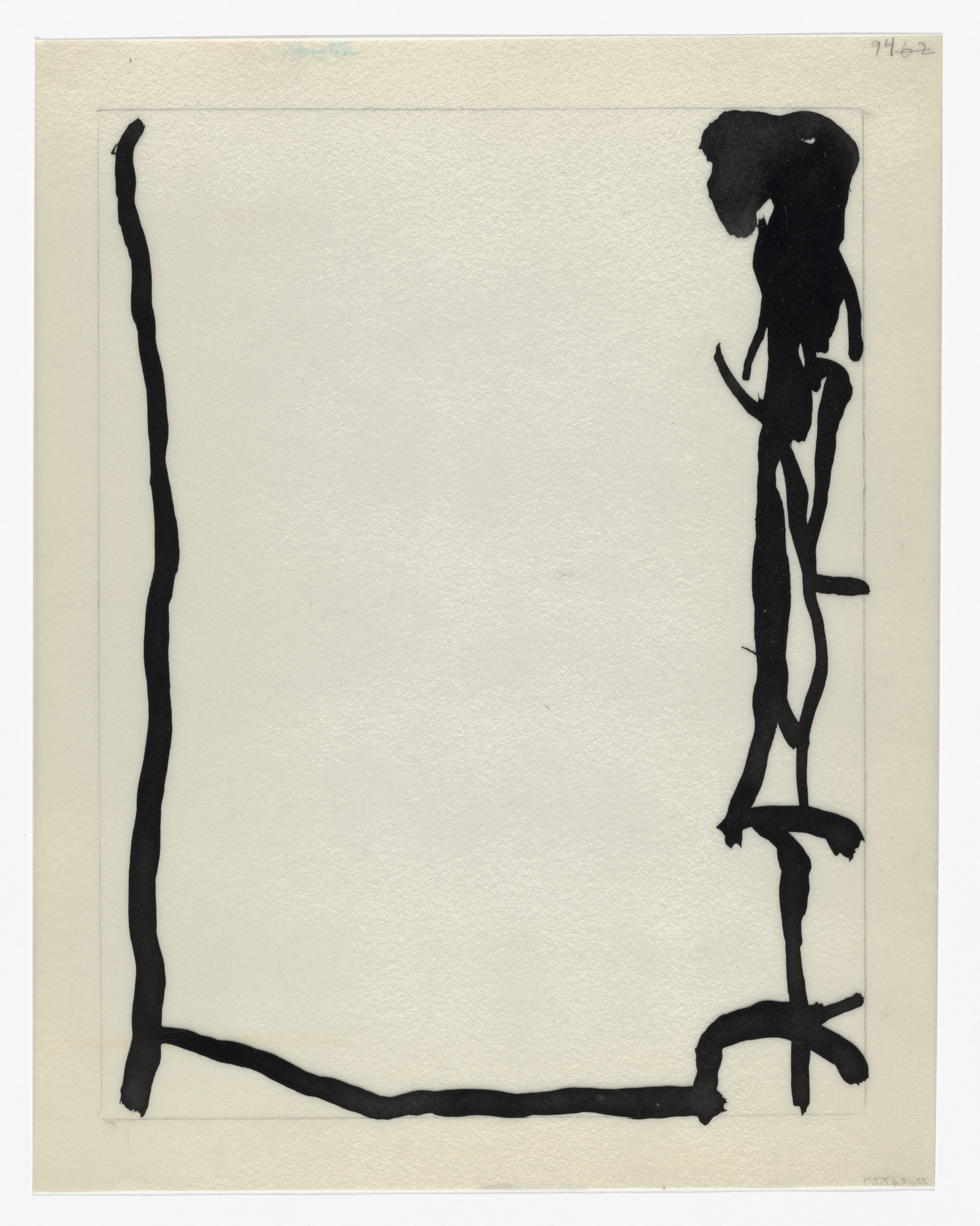 Philip Guston. Unused preparatory drawing for In Memory of My Feelings