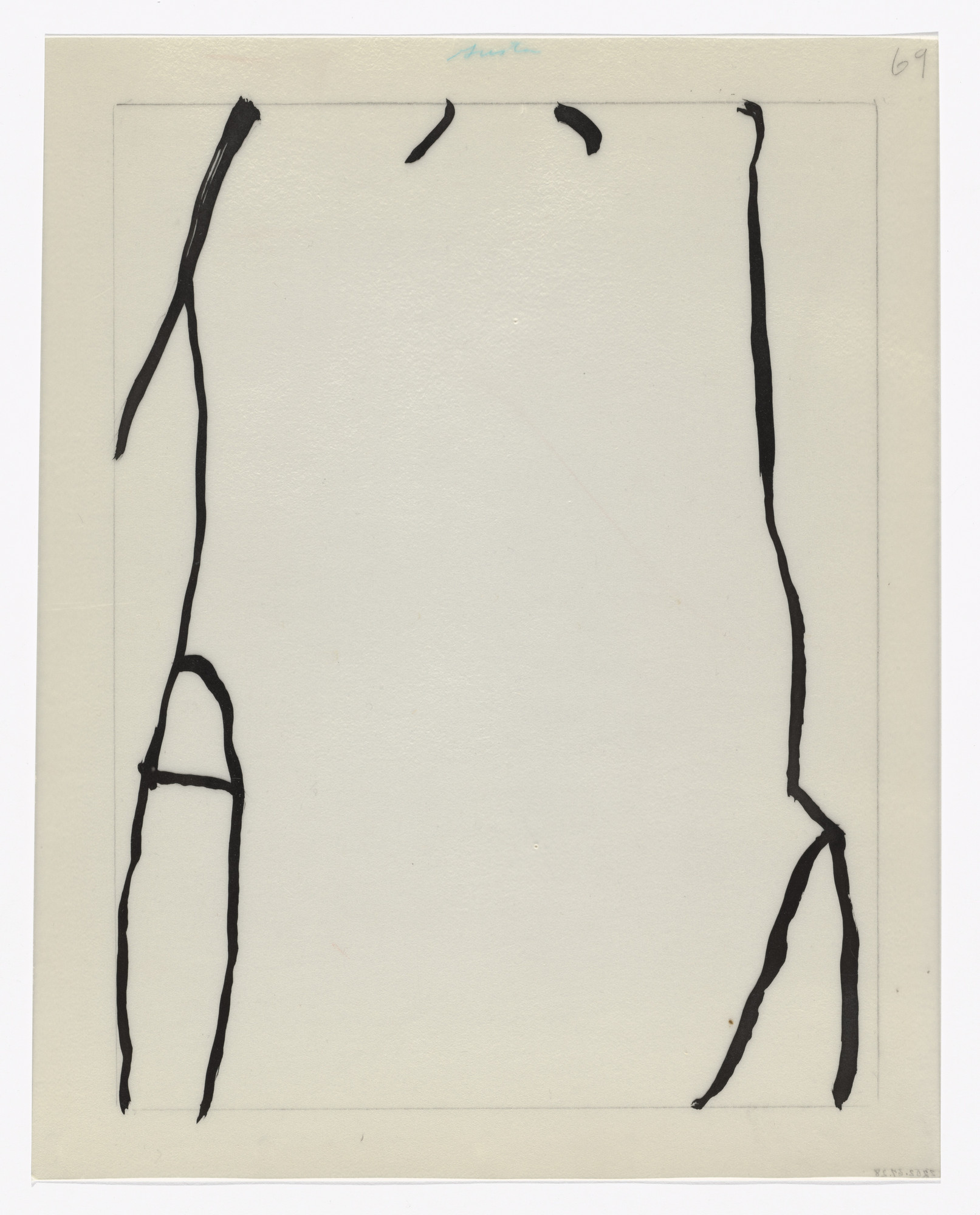 Philip Guston. Unused preparatory drawing for In Memory of My Feelings